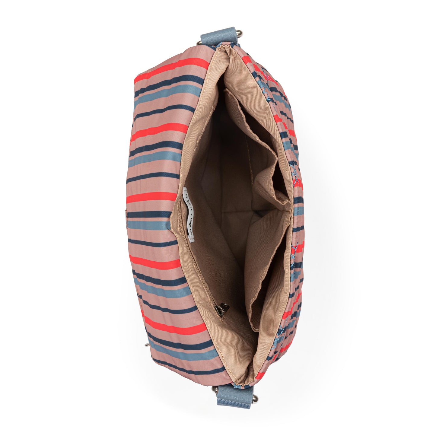 Sakroots Foldover Crossbody EcoTwill - Vintage Multi Stripe Diamond Quilted