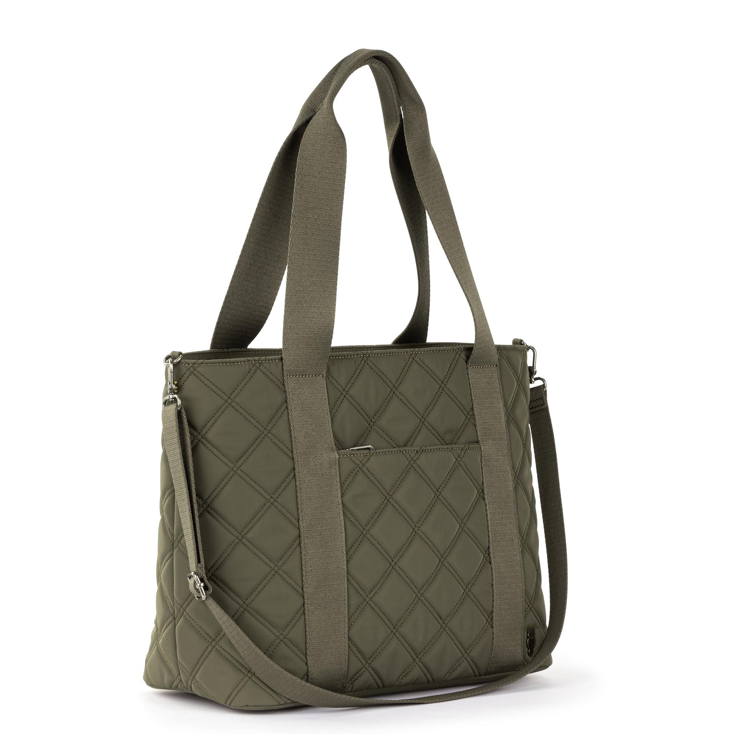 Sakroots Arlo Large Tote EcoTwill - Olive Diamond Quilted