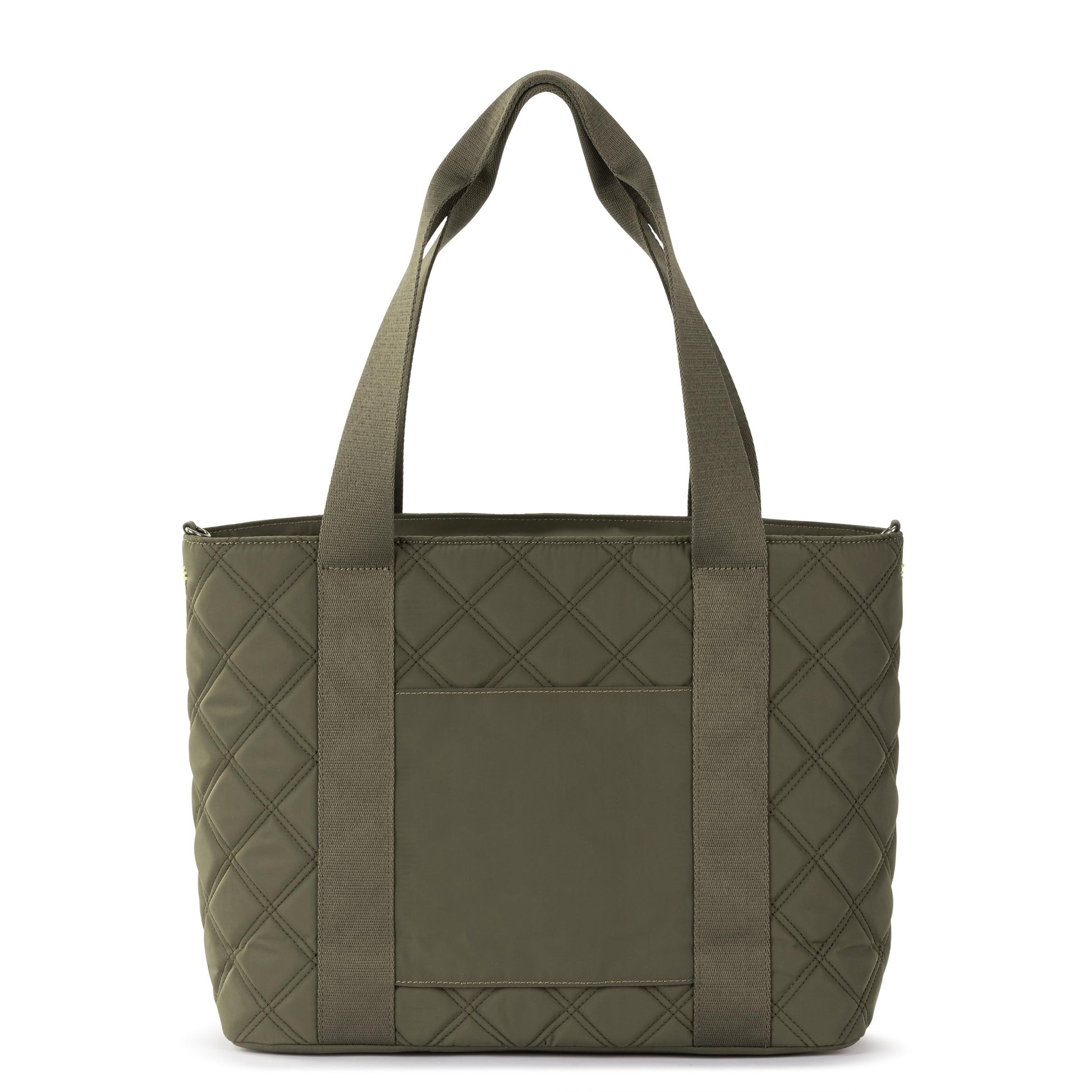 Sakroots Arlo Large Tote EcoTwill - Olive Diamond Quilted