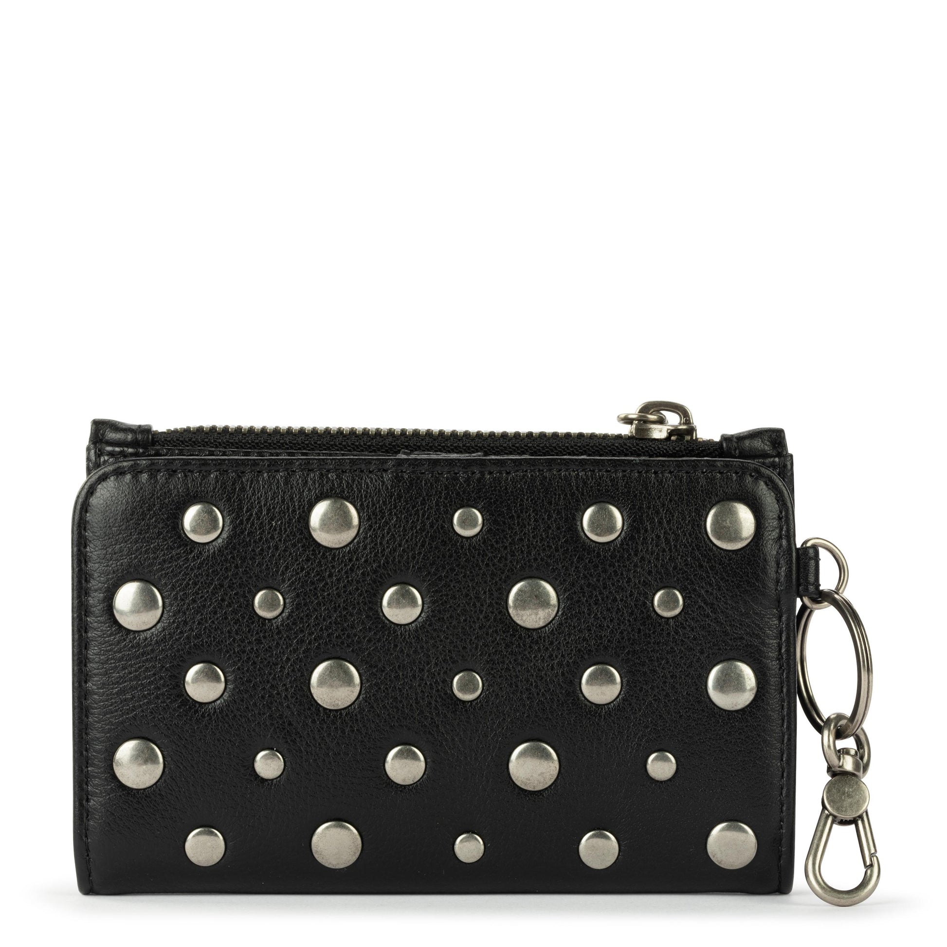 The Sak Encino Essential Wallet Leather - Black Silver Stud