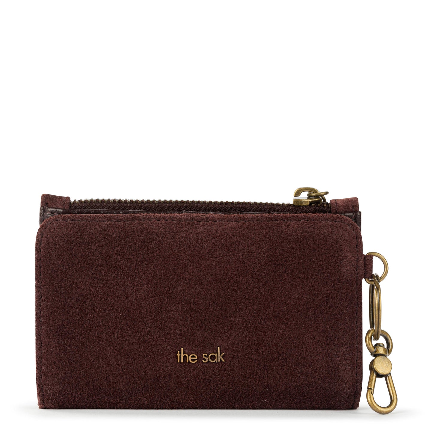The Sak Encino Essential Wallet Leather - Mahogany Suede