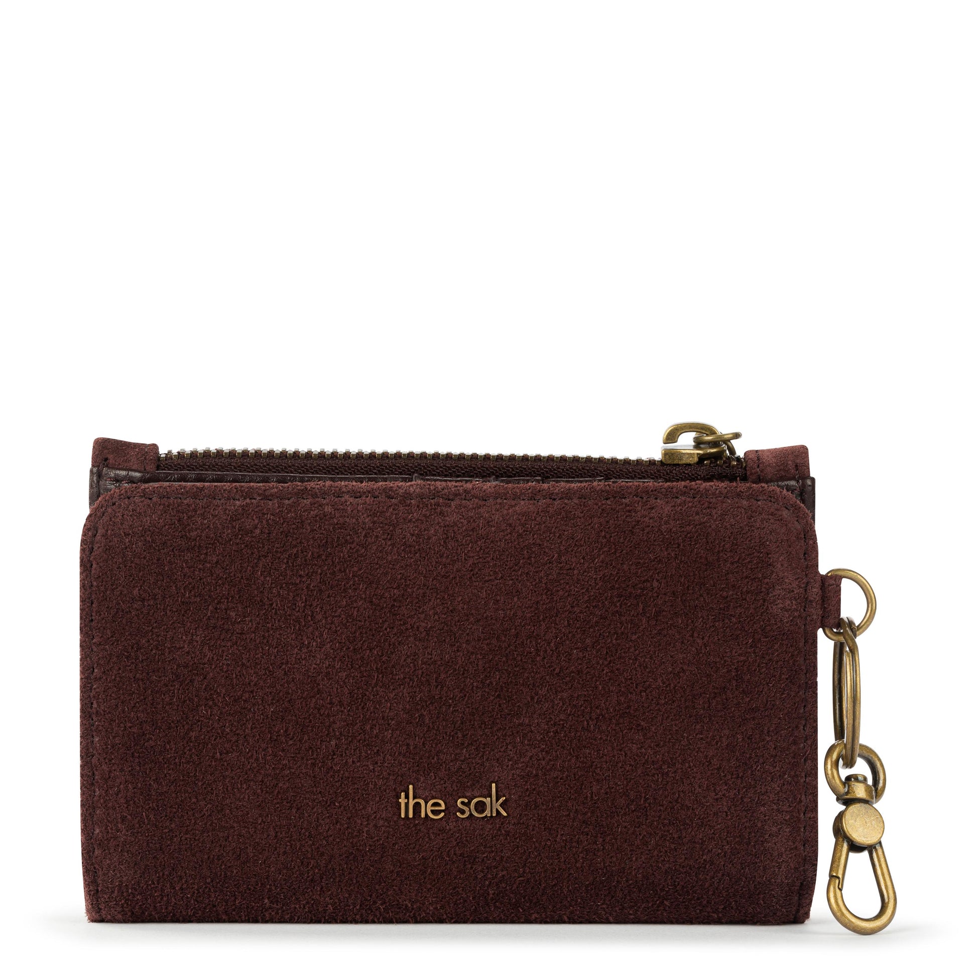 The Sak Encino Essential Wallet Leather - Mahogany Suede