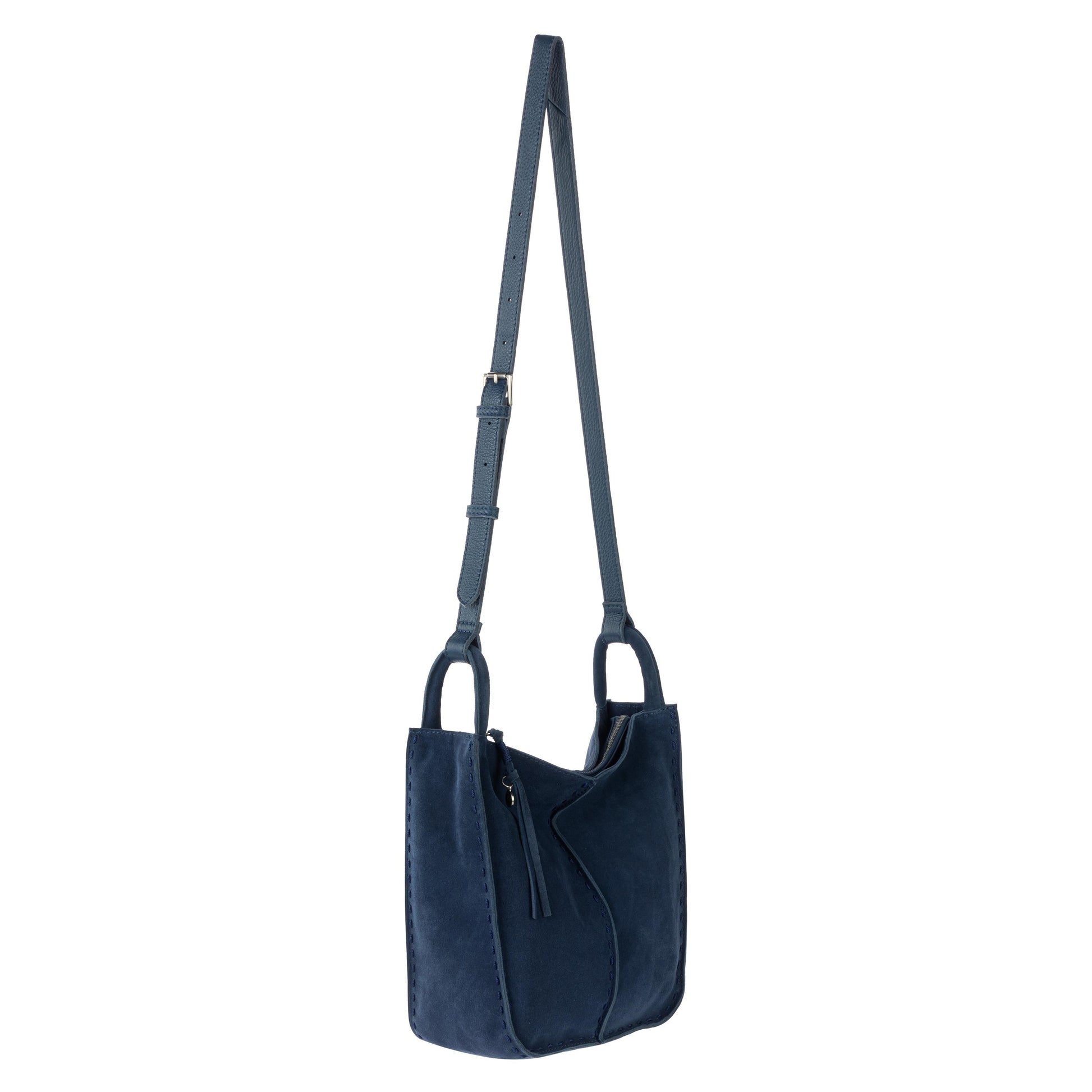 The Sak Los Feliz Slouchy Crossbody Leather - Indigo Suede