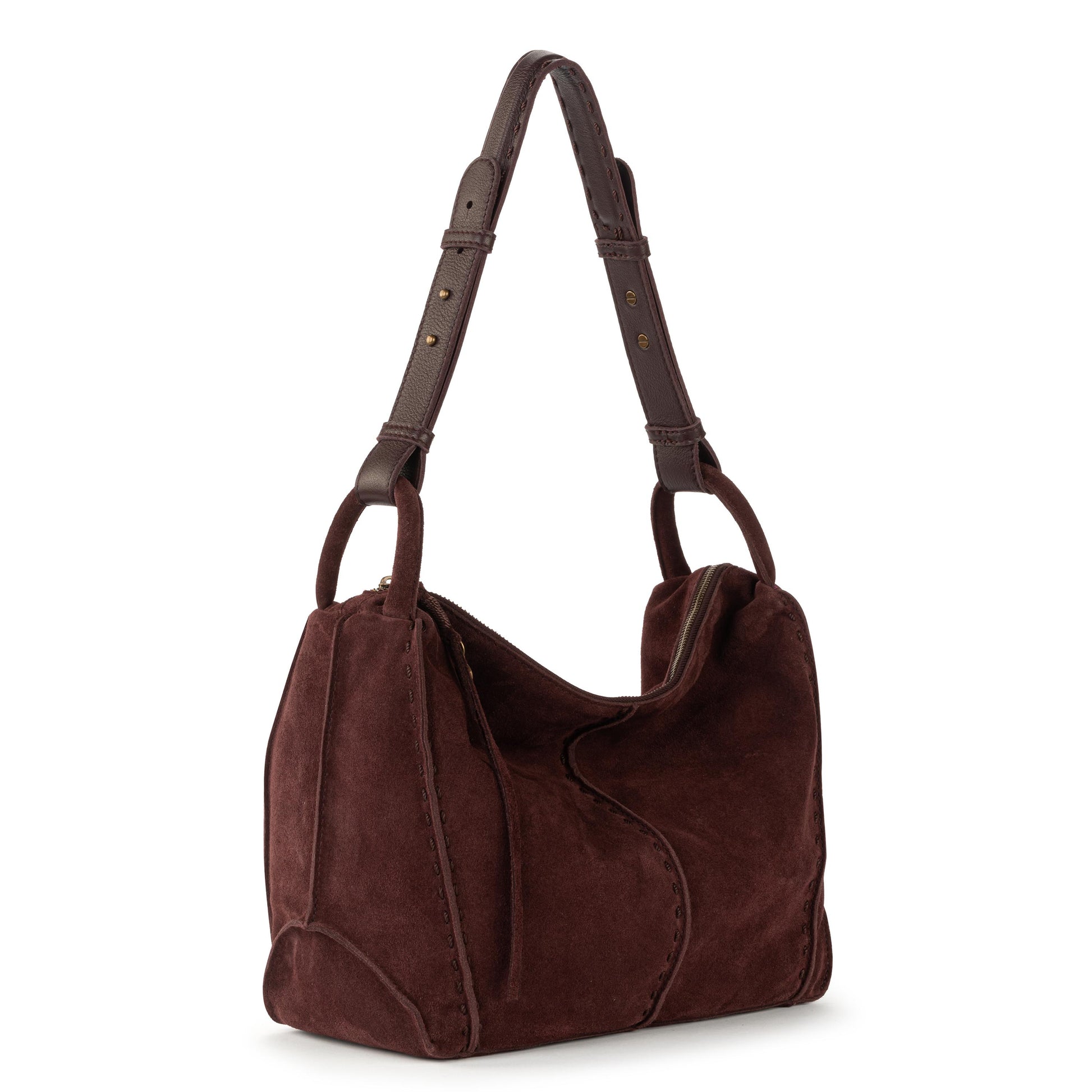 The Sak Los Feliz Slouchy Hobo Leather - Mahogany Suede