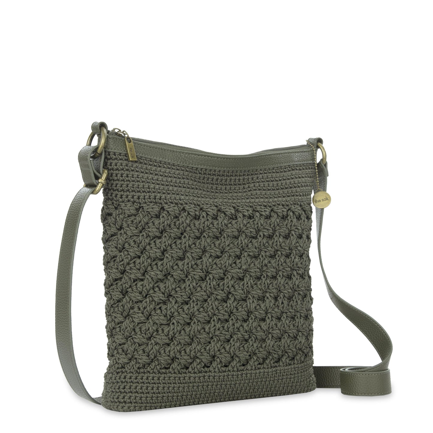 The Sak Lucia Crossbody Crochet - Moss Cozy Weave