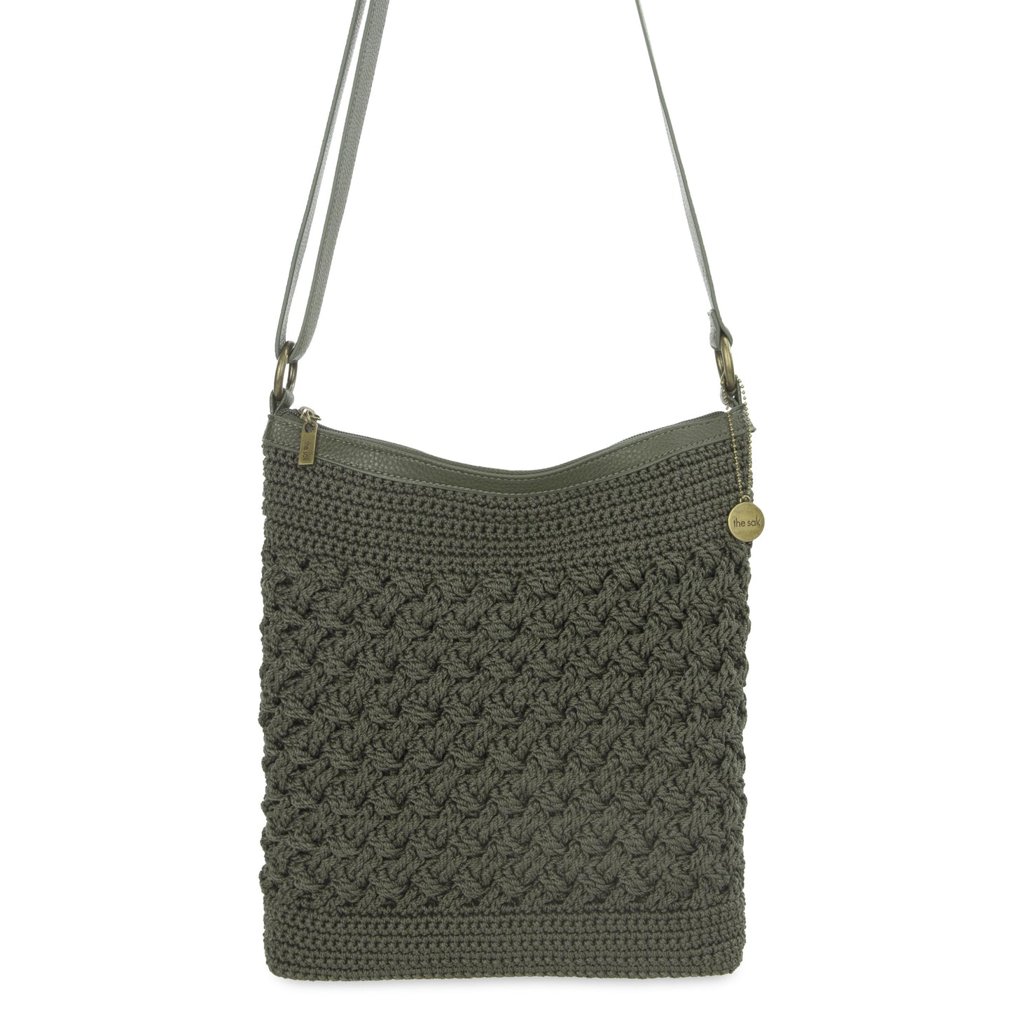The Sak Lucia Crossbody Crochet - Moss Cozy Weave