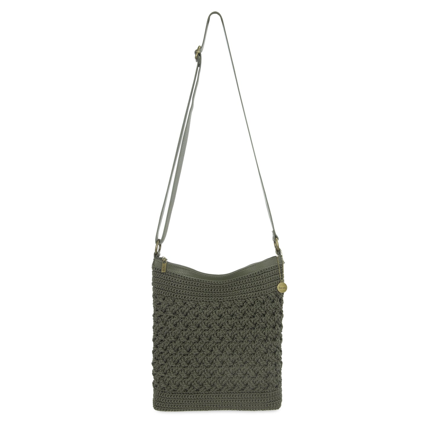 The Sak Lucia Crossbody Crochet - Moss Cozy Weave