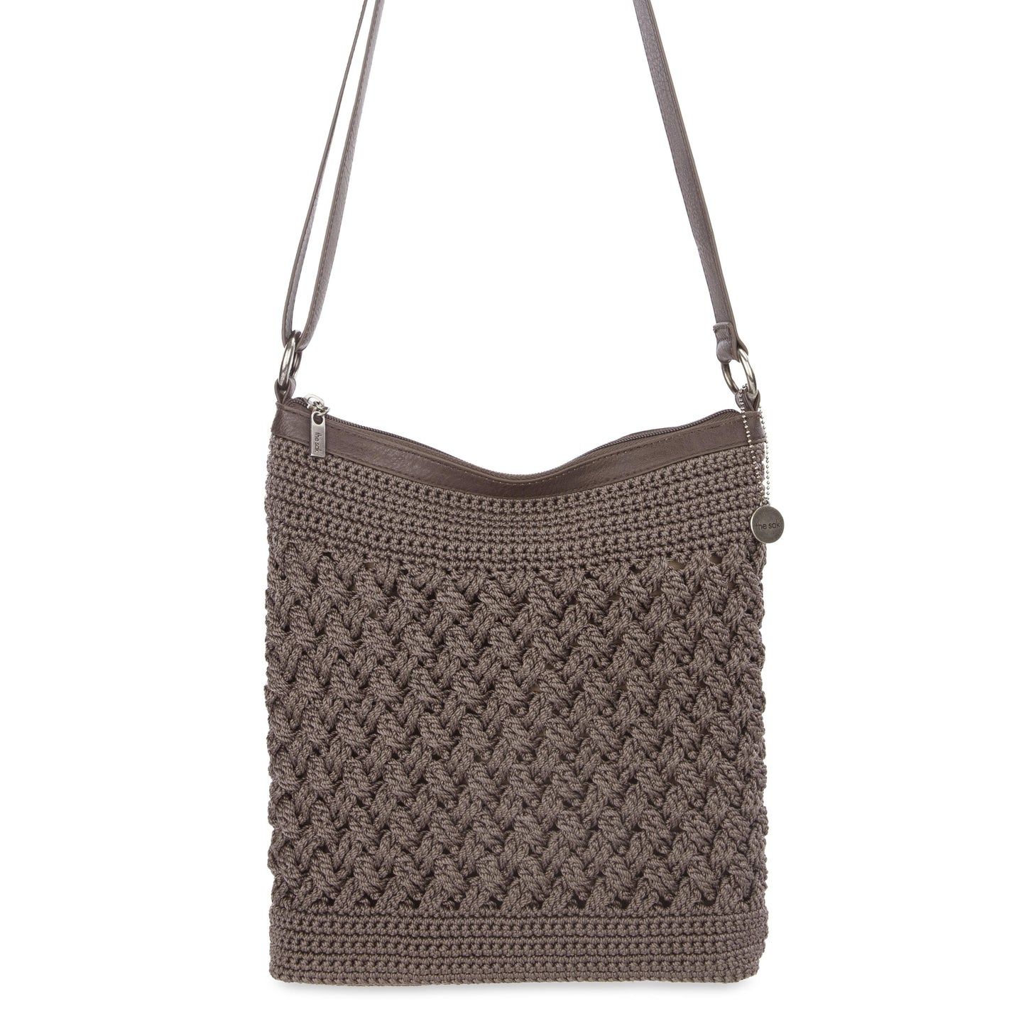 The Sak Lucia Crossbody Crochet - Mushroom Cozy Weave
