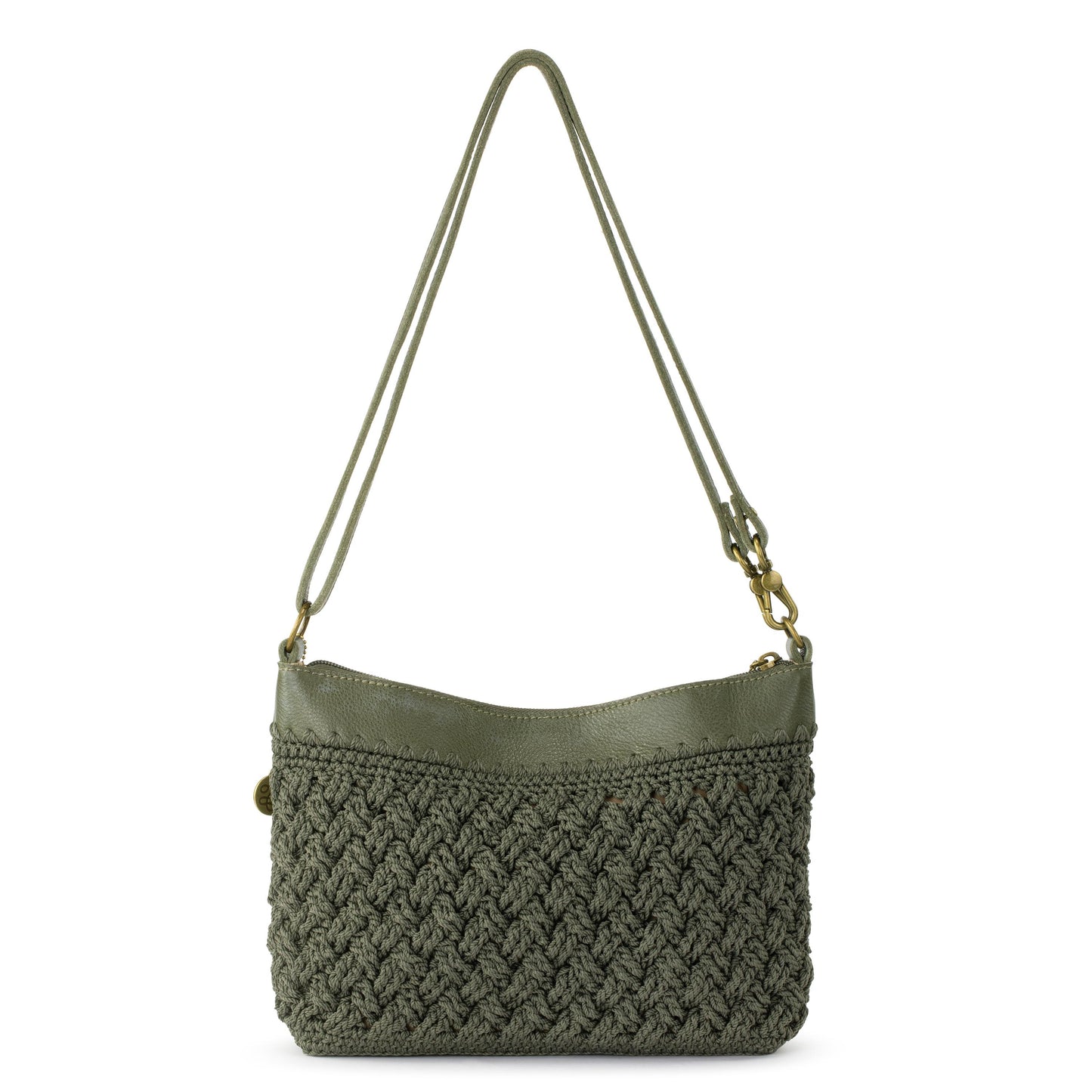 The Sak Lumi Crossbody Crochet - Moss Cozy Weave