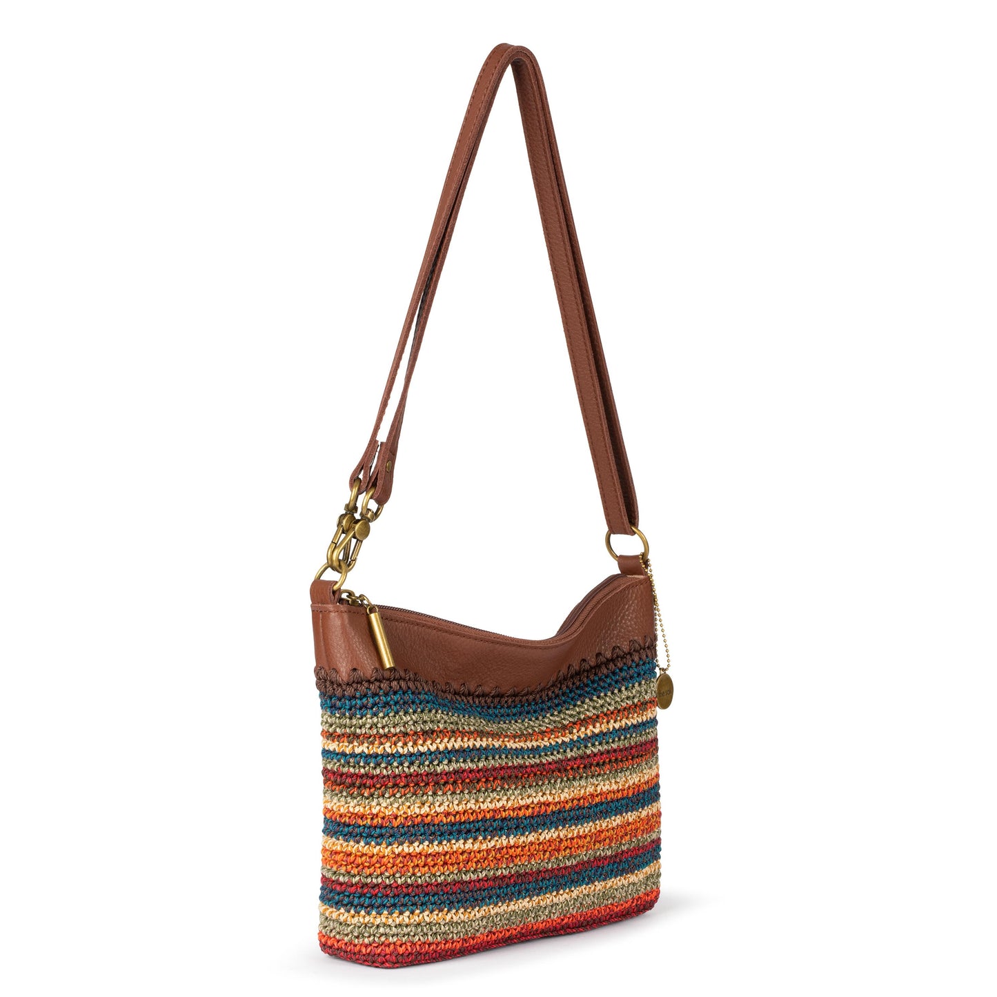 The Sak Lumi Crossbody Crochet - Woodland Stripe