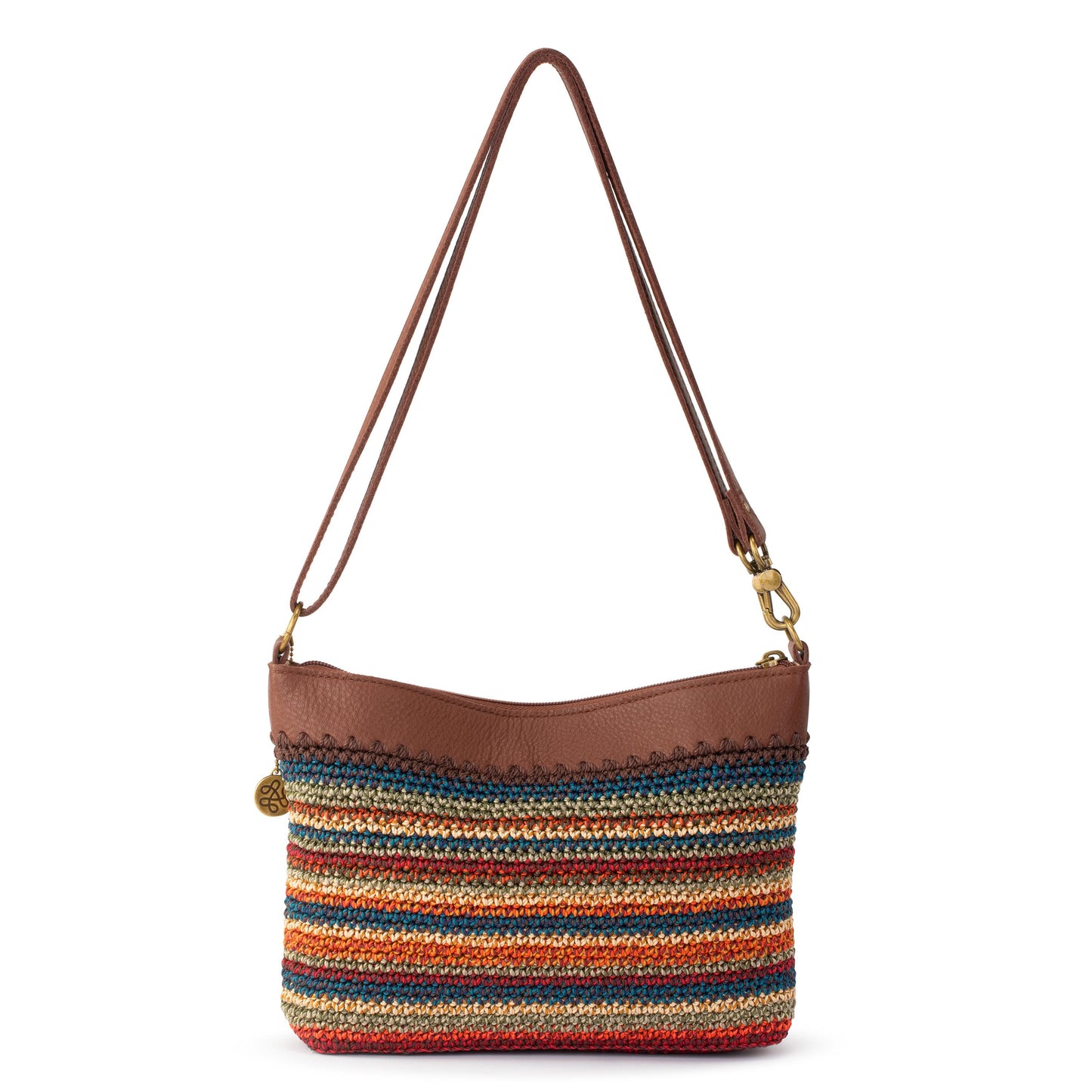 The Sak Lumi Crossbody Crochet - Woodland Stripe