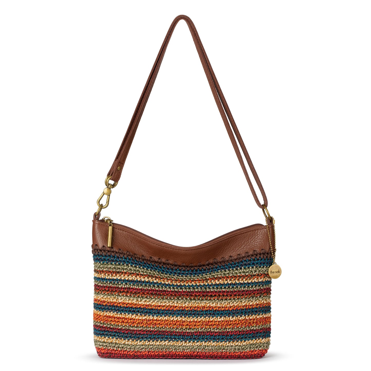 The Sak Lumi Crossbody Crochet - Woodland Stripe