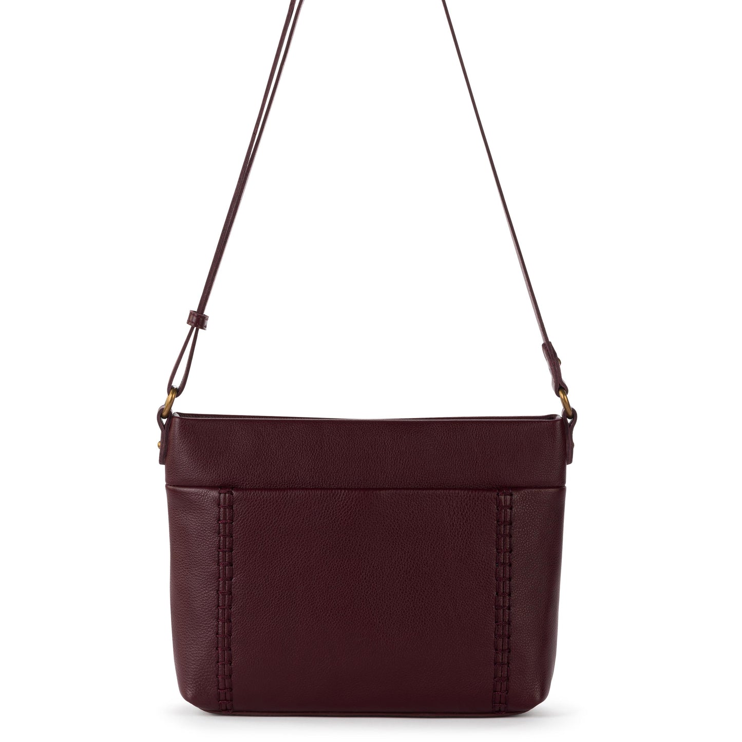 The Sak Melrose Crossbody Leather - Black Cherry