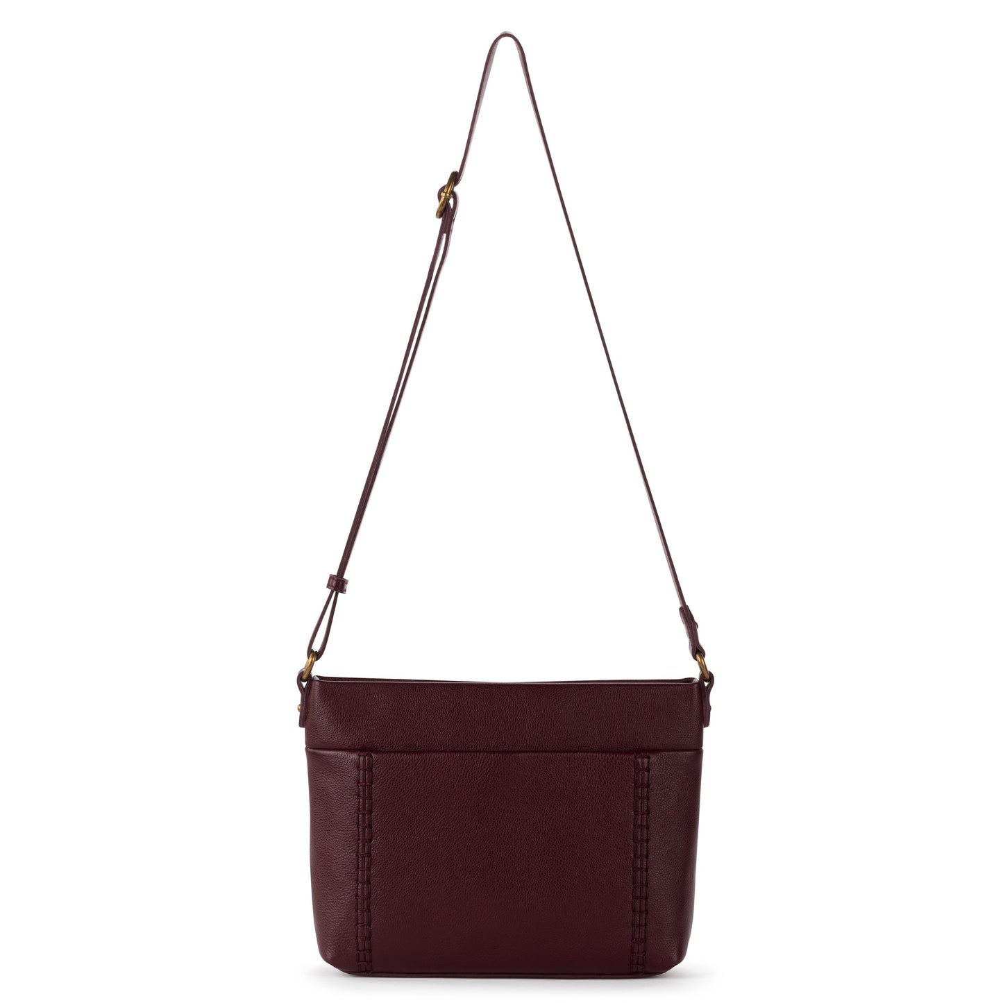 The Sak Melrose Crossbody Leather - Black Cherry