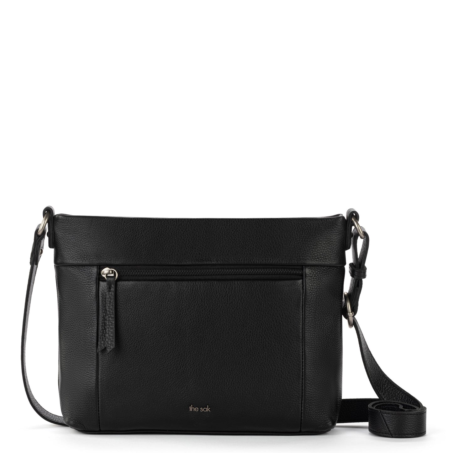 The Sak Melrose Crossbody Leather - Black Silver Stud