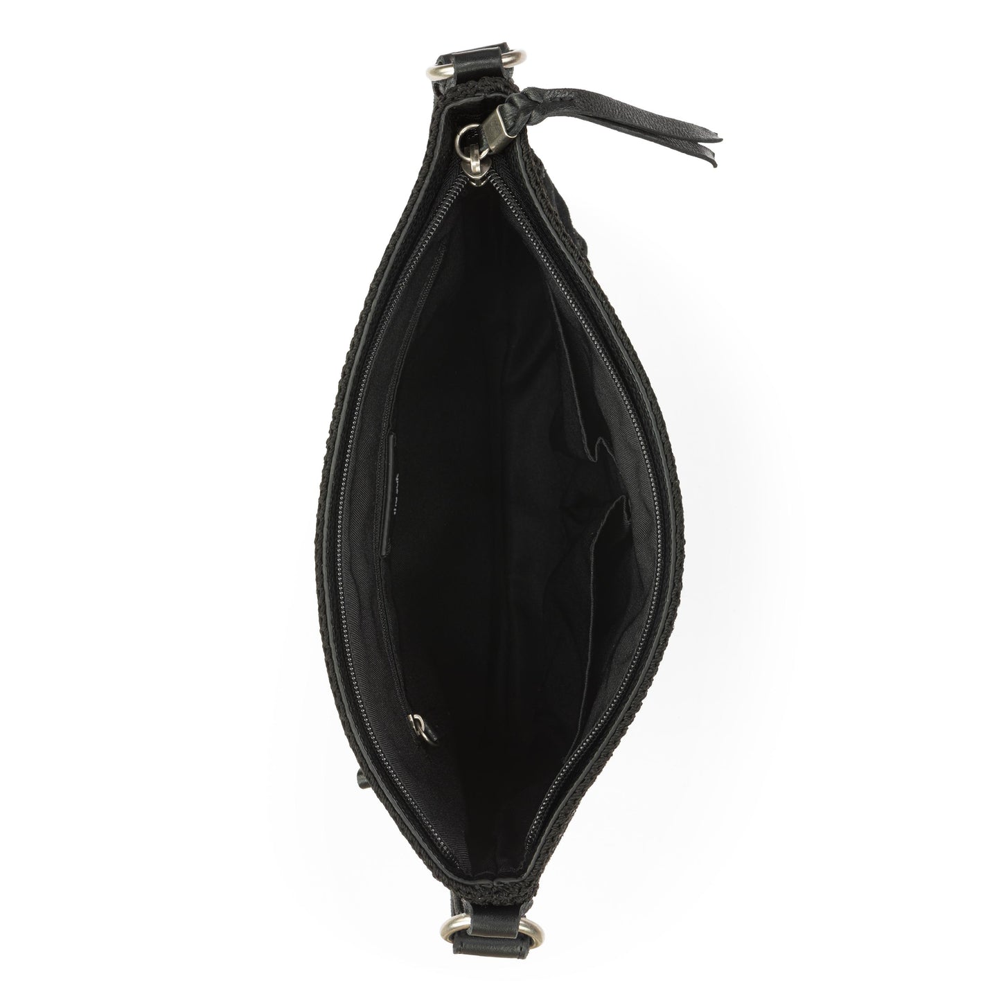 The Sak Melrose Crossbody Leather - Black Suede Patch