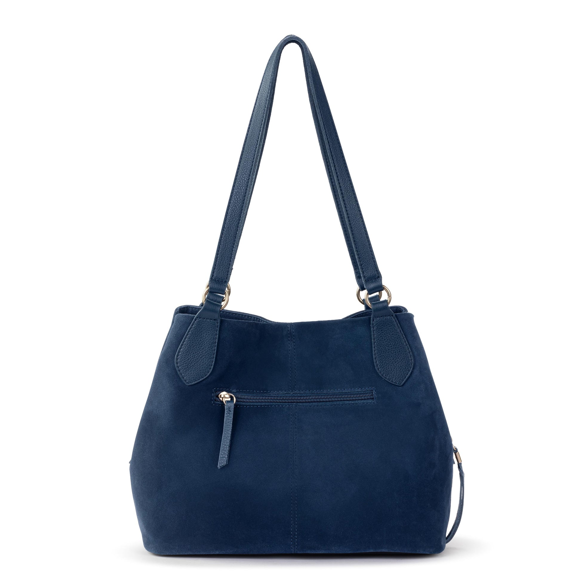 The Sak Melrose Satchel Leather - Indigo Suede
