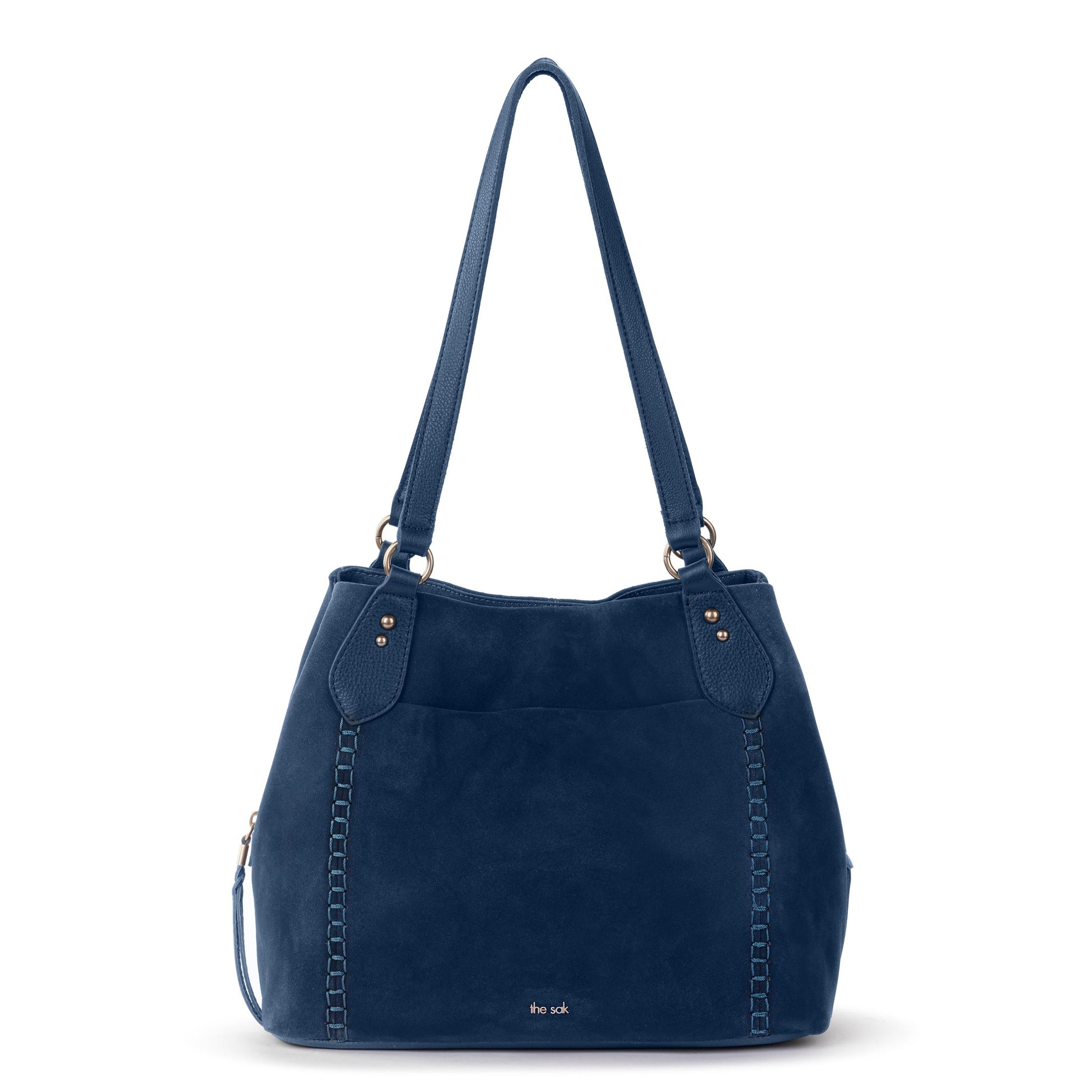The Sak Melrose Satchel Leather - Indigo Suede