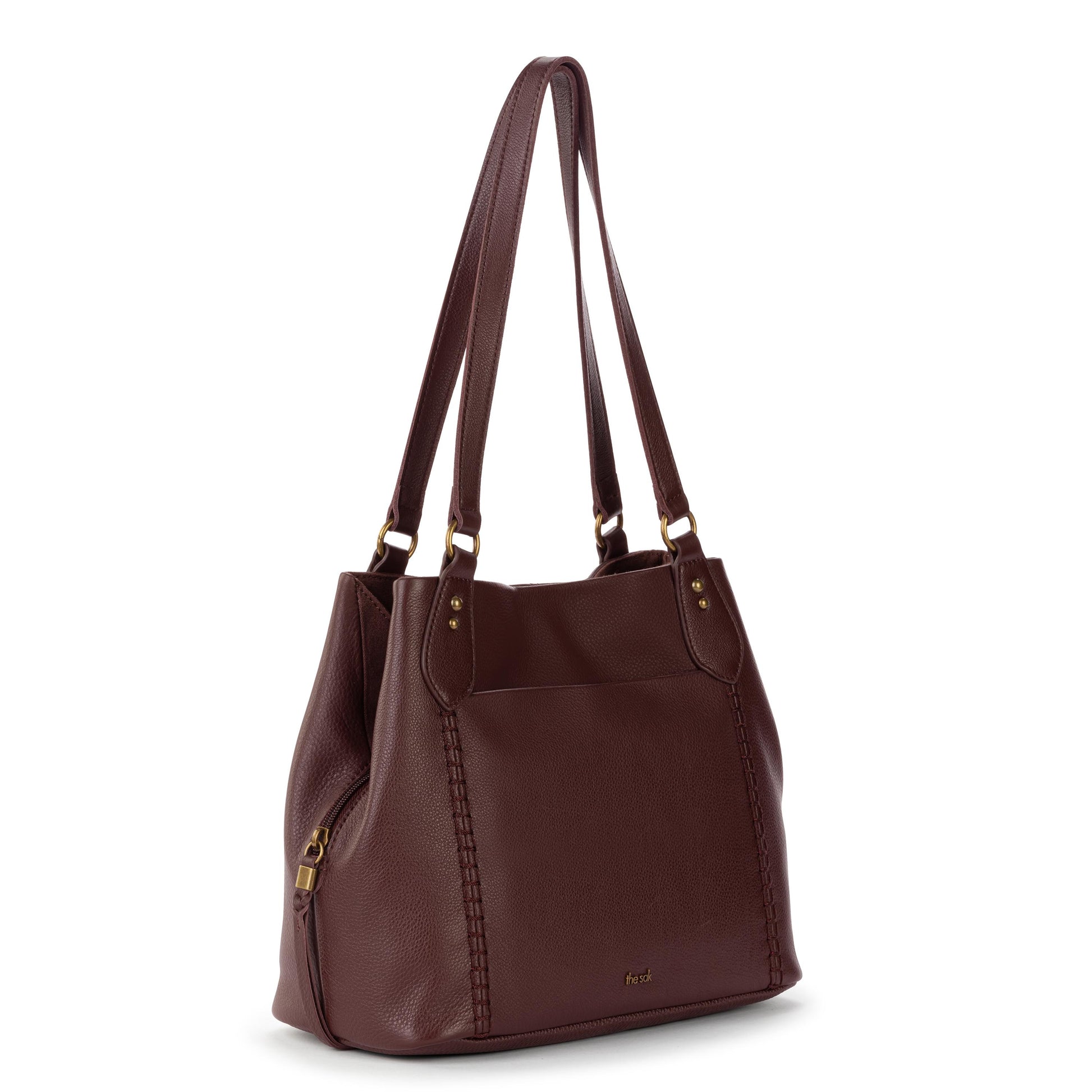 The Sak Melrose Satchel Leather - Mahogany