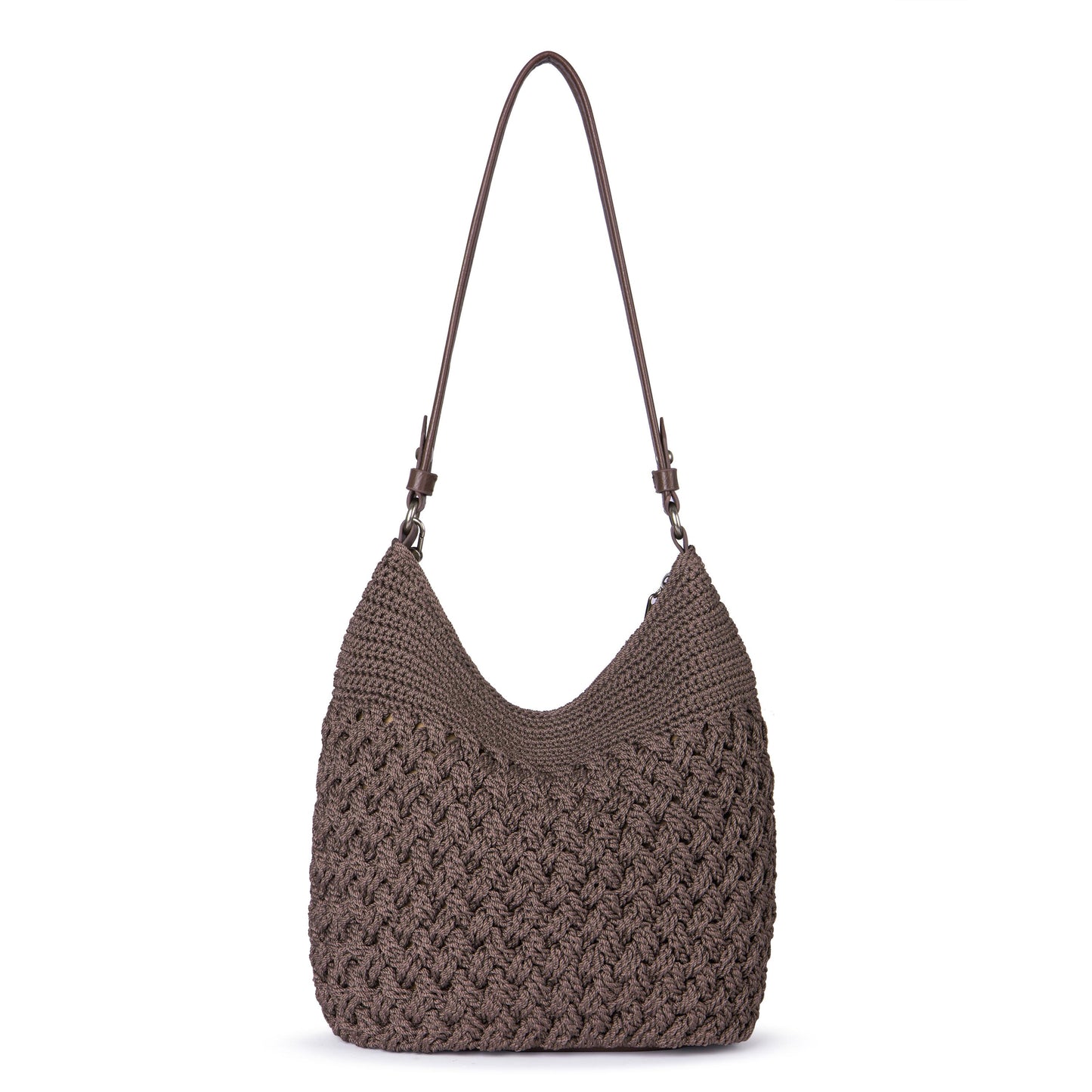 The Sak Sequoia Hobo Crochet - Mushroom Cozy Weave