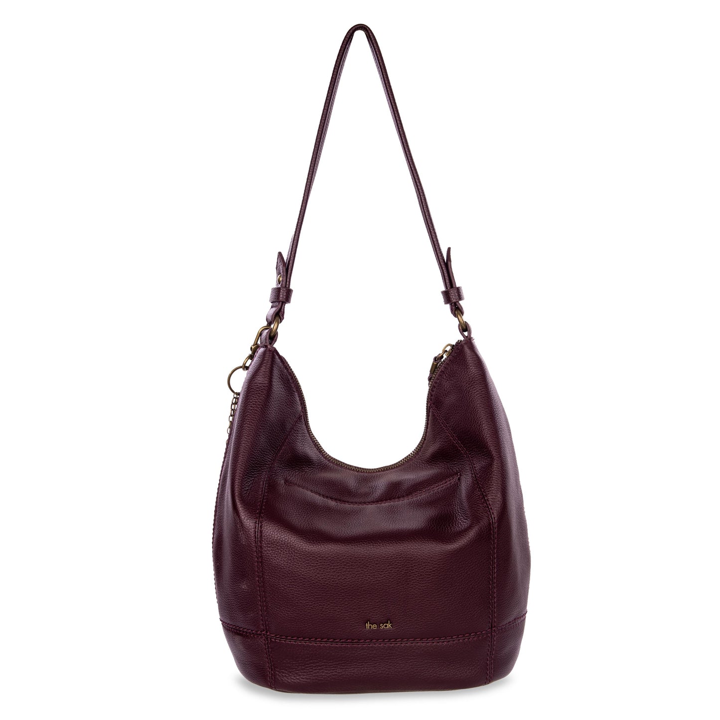 The Sak Sequoia Hobo Leather - Black Cherry
