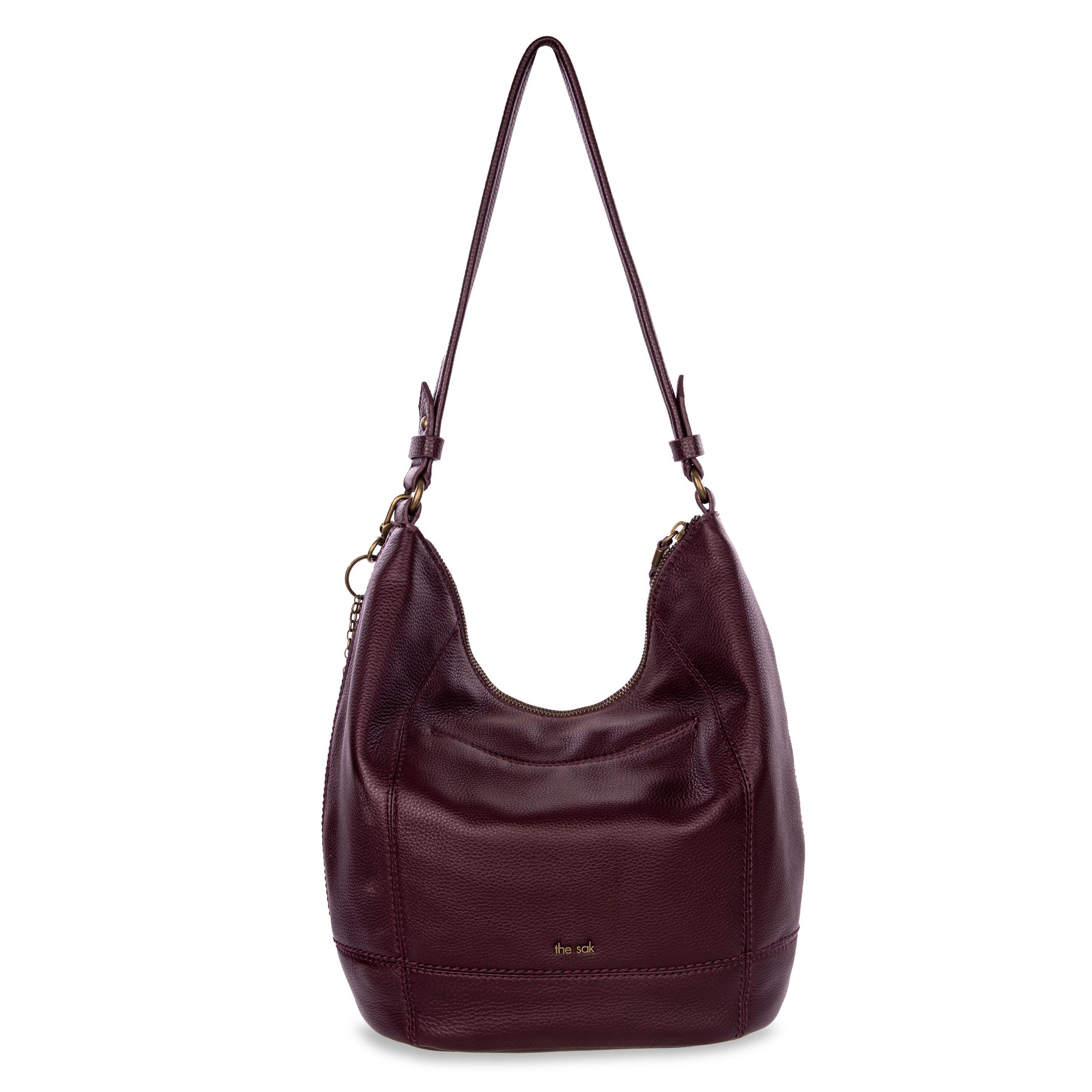 The Sak Sequoia Hobo Leather - Black Cherry
