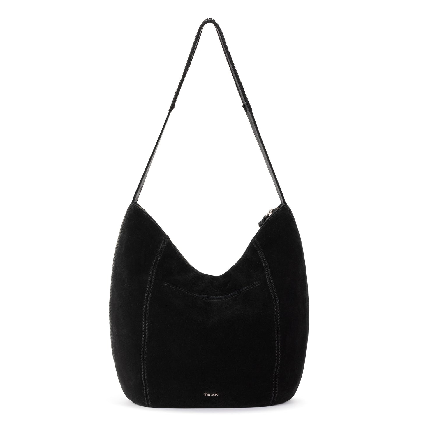 The Sak Sequoia Hobo Leather - Black Suede Terra Stitch
