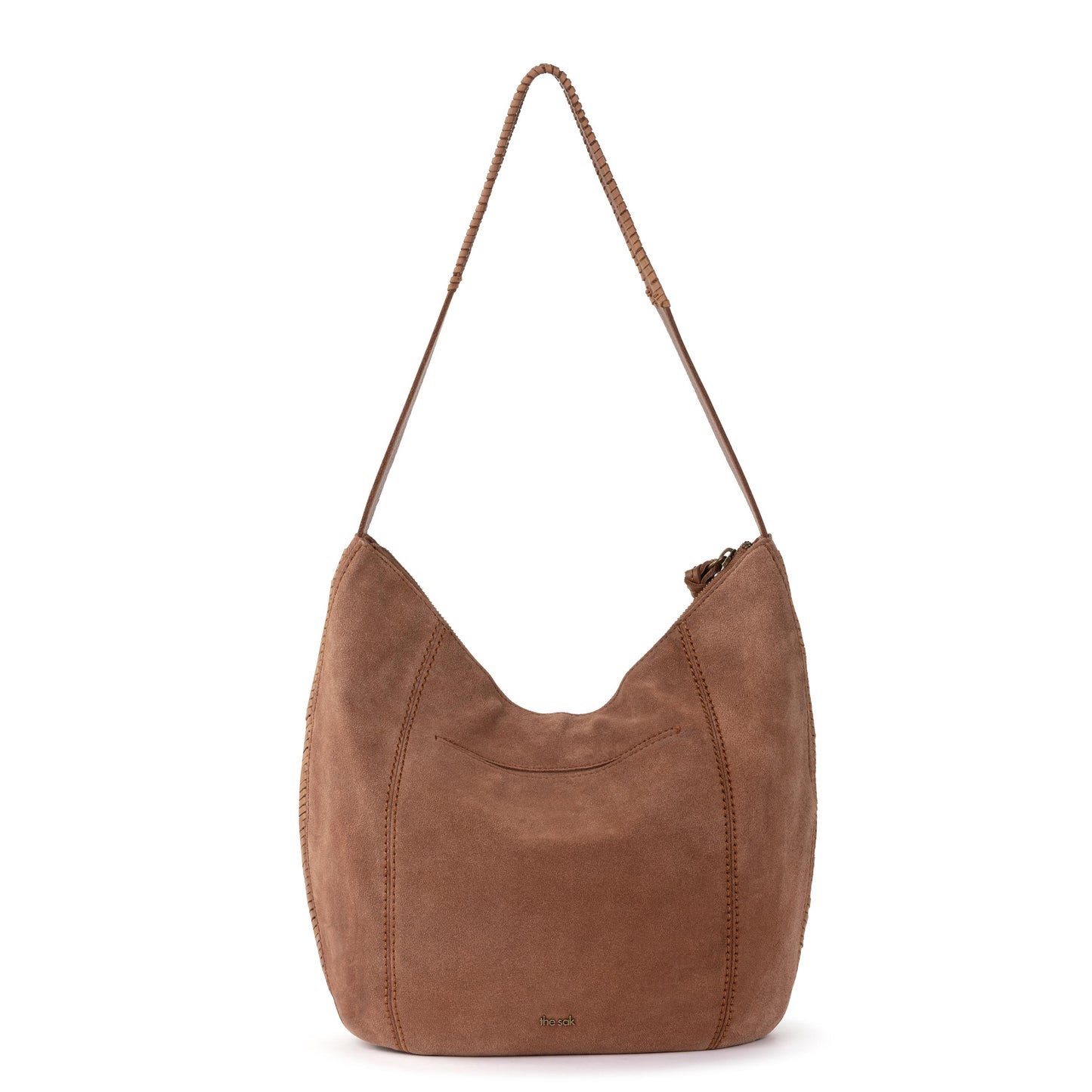 The Sak Sequoia Hobo Leather - Tobacco Suede Terra Stitch