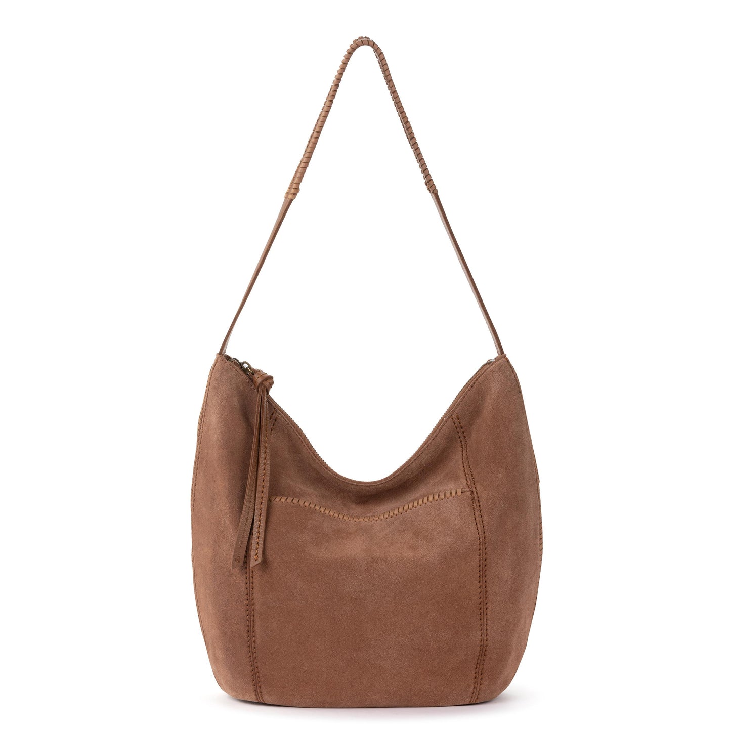The Sak Sequoia Hobo Leather - Tobacco Suede Terra Stitch