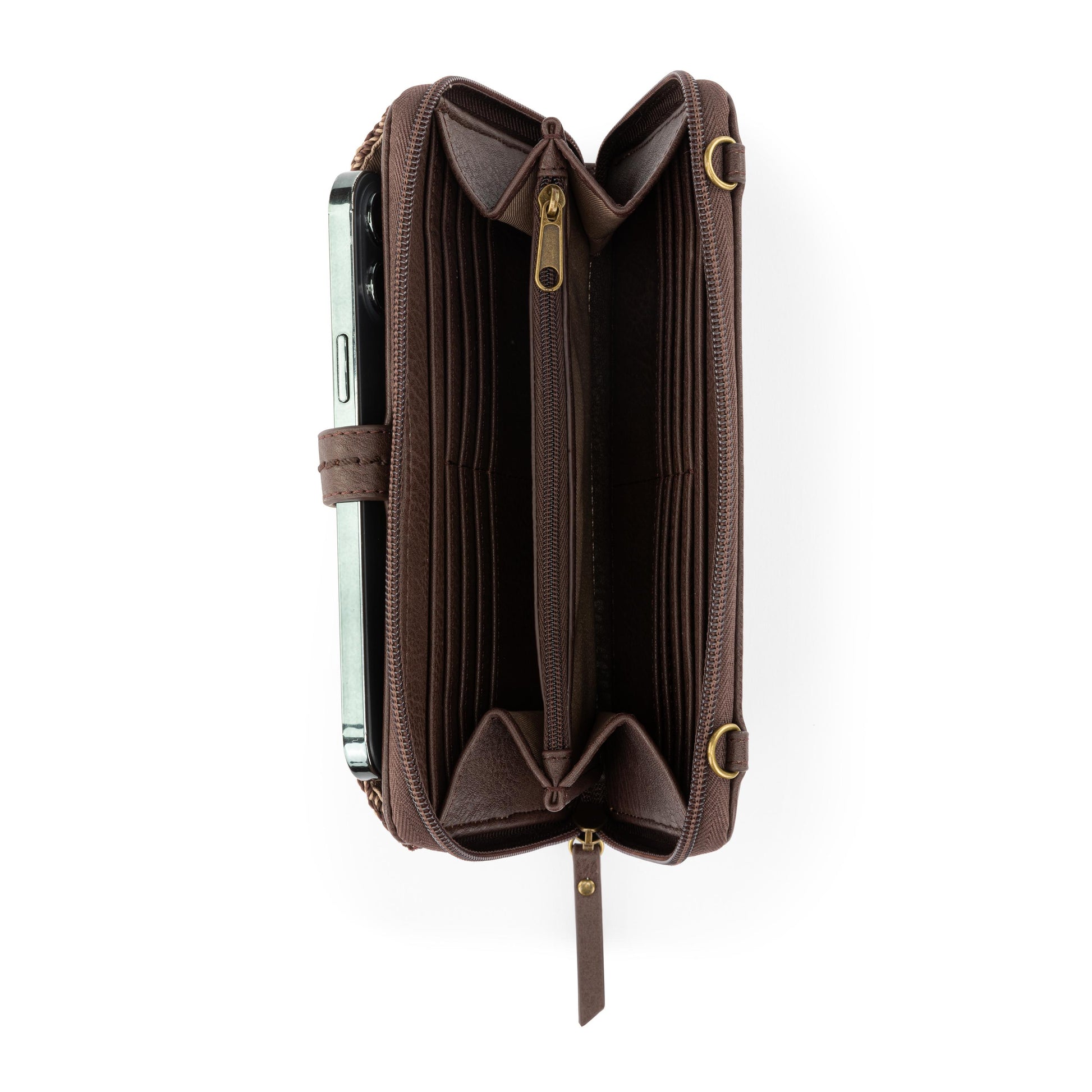 The Sak Iris Large Smartphone Crossbody Crochet - Aspen Stripe