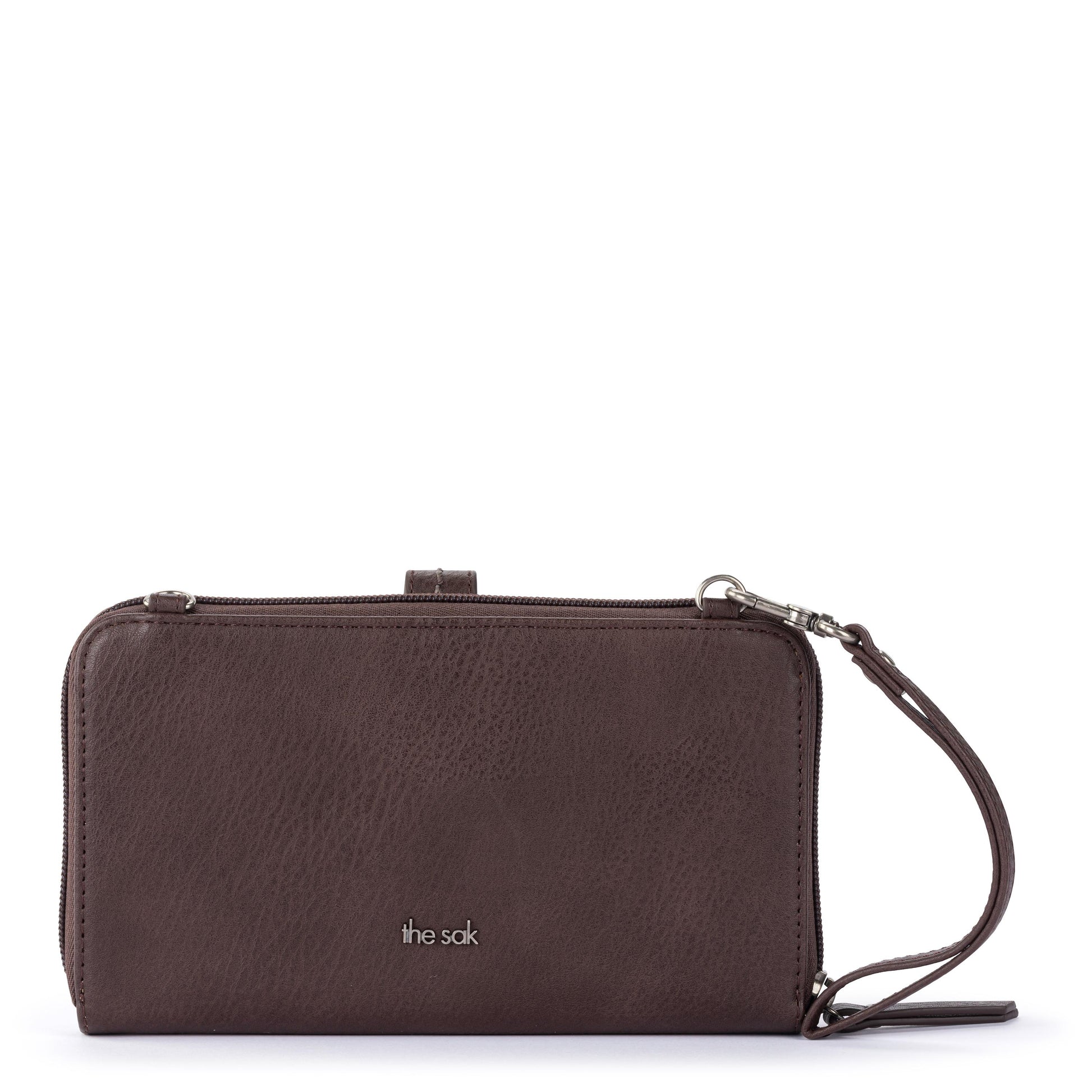 The Sak Iris Large Smartphone Crossbody Crochet - Mushroom Cozy Weave