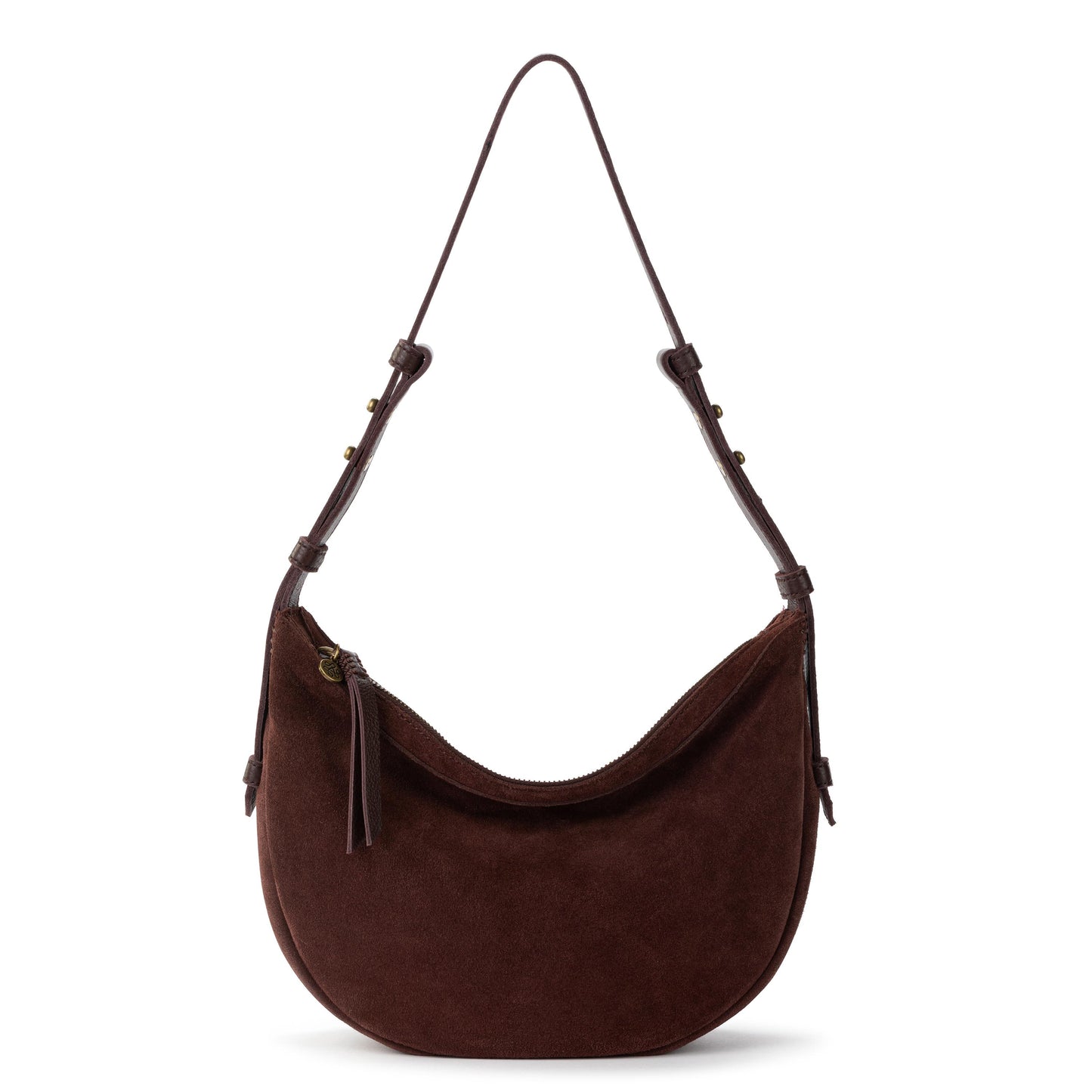 The Sak Tess Shoulder Bag Leather - Mahogany Suede
