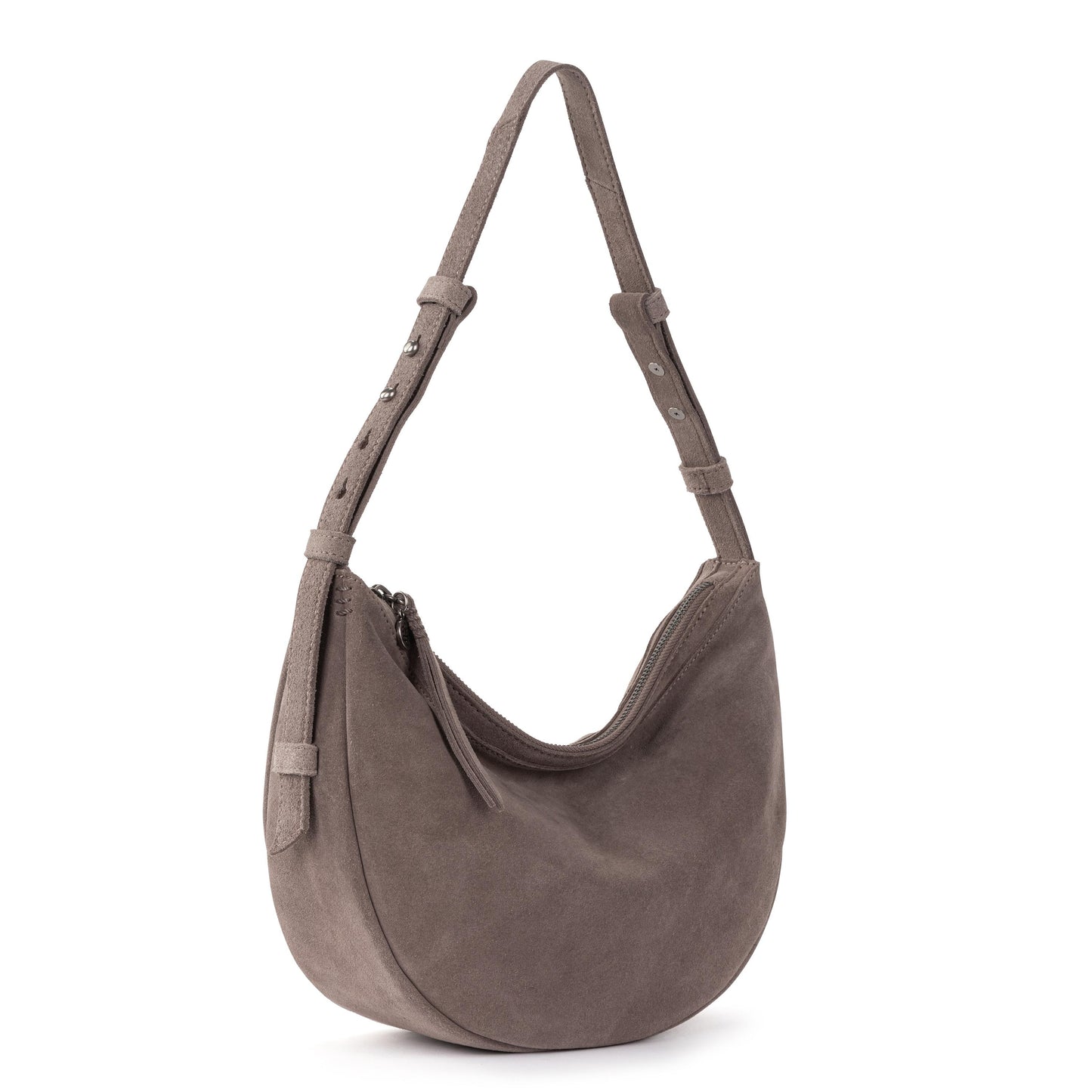 The Sak Tess Shoulder Bag Leather - Mushroom Suede