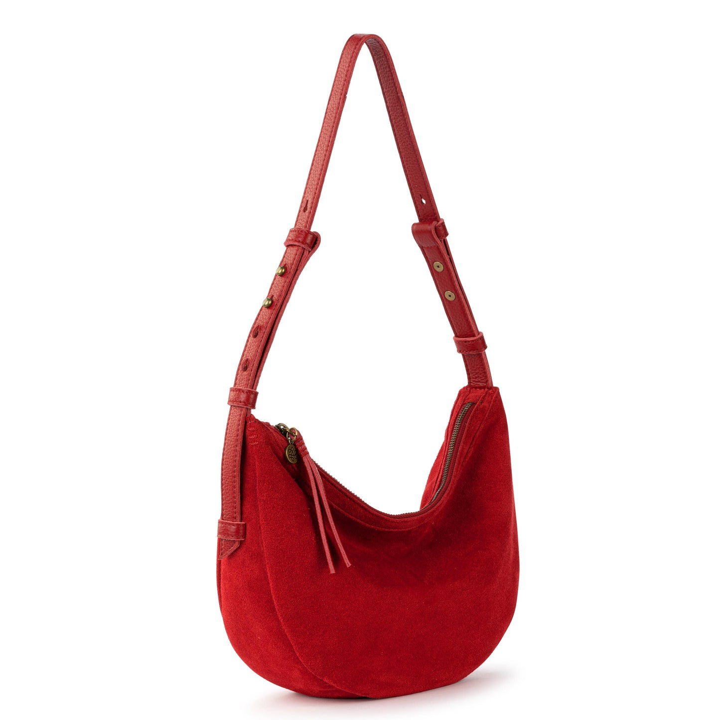 The Sak Tess Shoulder Bag Leather - Scarlet Suede