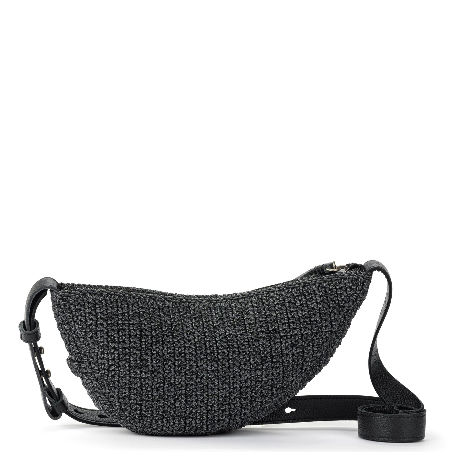 The Sak Tess Sling Bag Crochet - Black Static