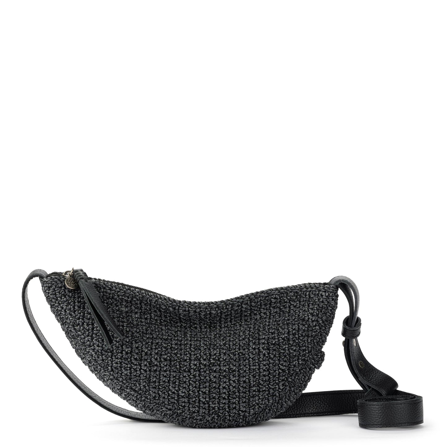 The Sak Tess Sling Bag Crochet - Black Static