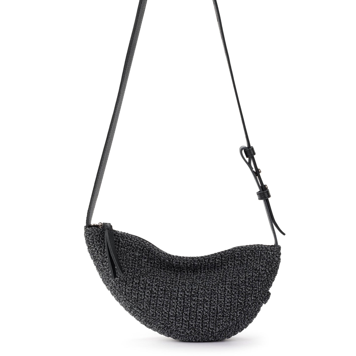 The Sak Tess Sling Bag Crochet - Black Static
