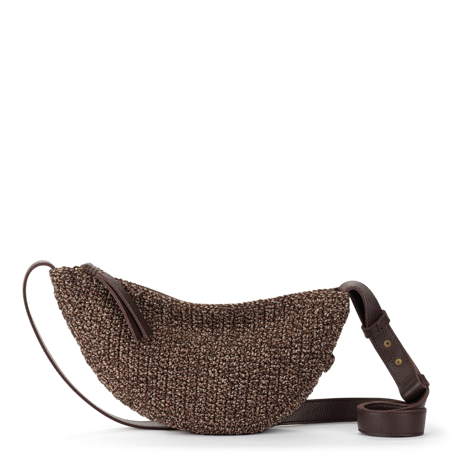 The Sak Tess Sling Bag Crochet - Brown Static