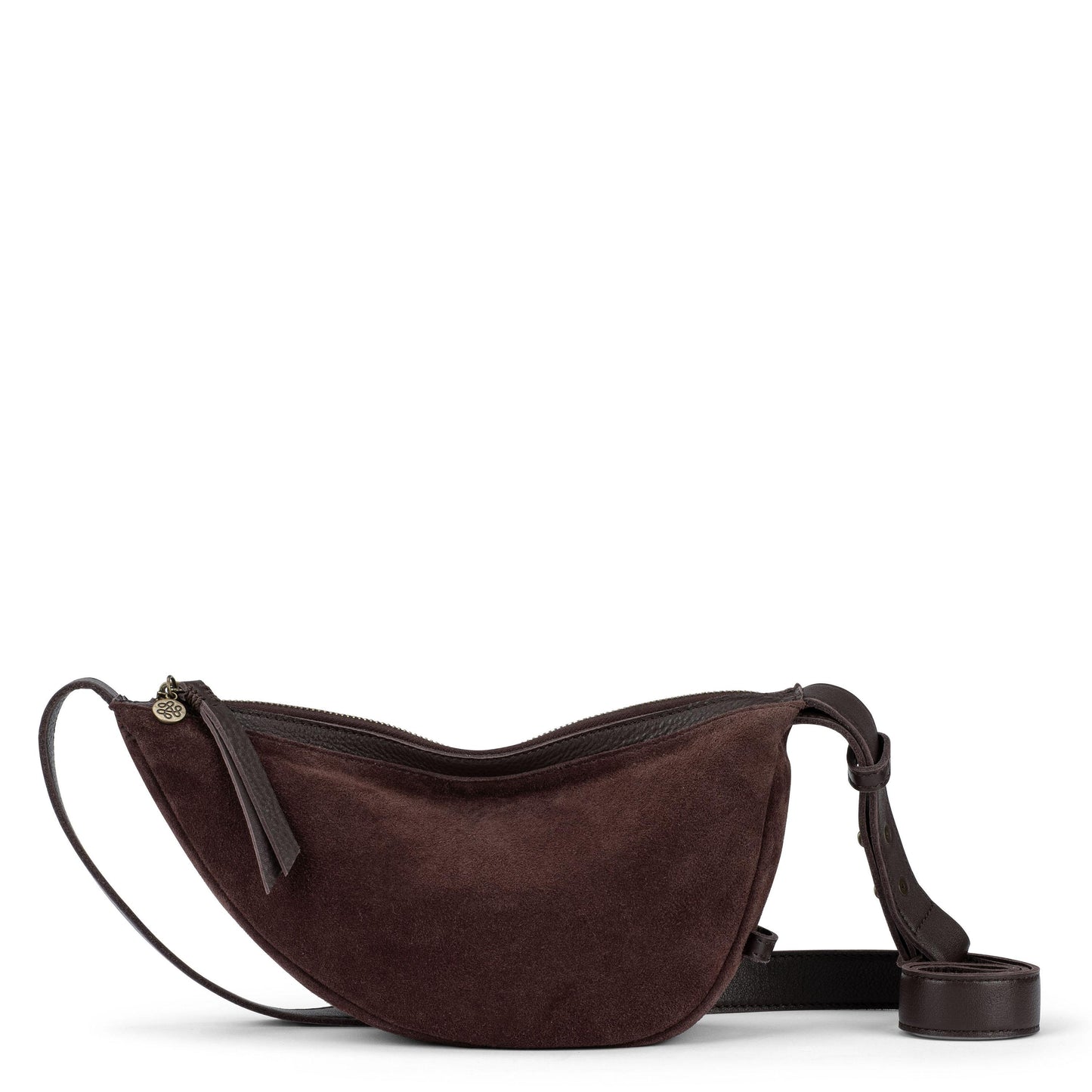 The Sak Tess Sling Bag Leather - Mahogany Suede