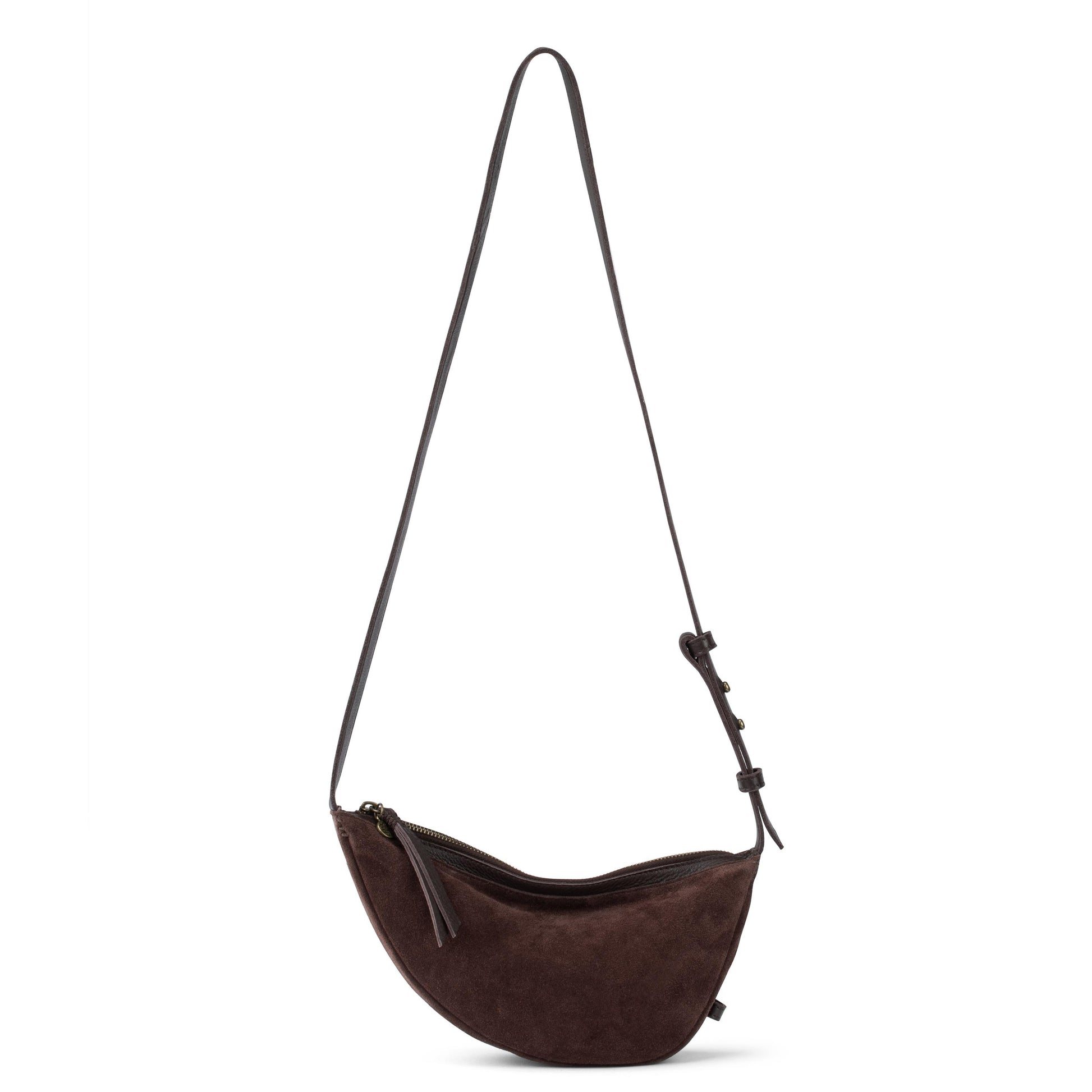 The Sak Tess Sling Bag Leather - Mahogany Suede