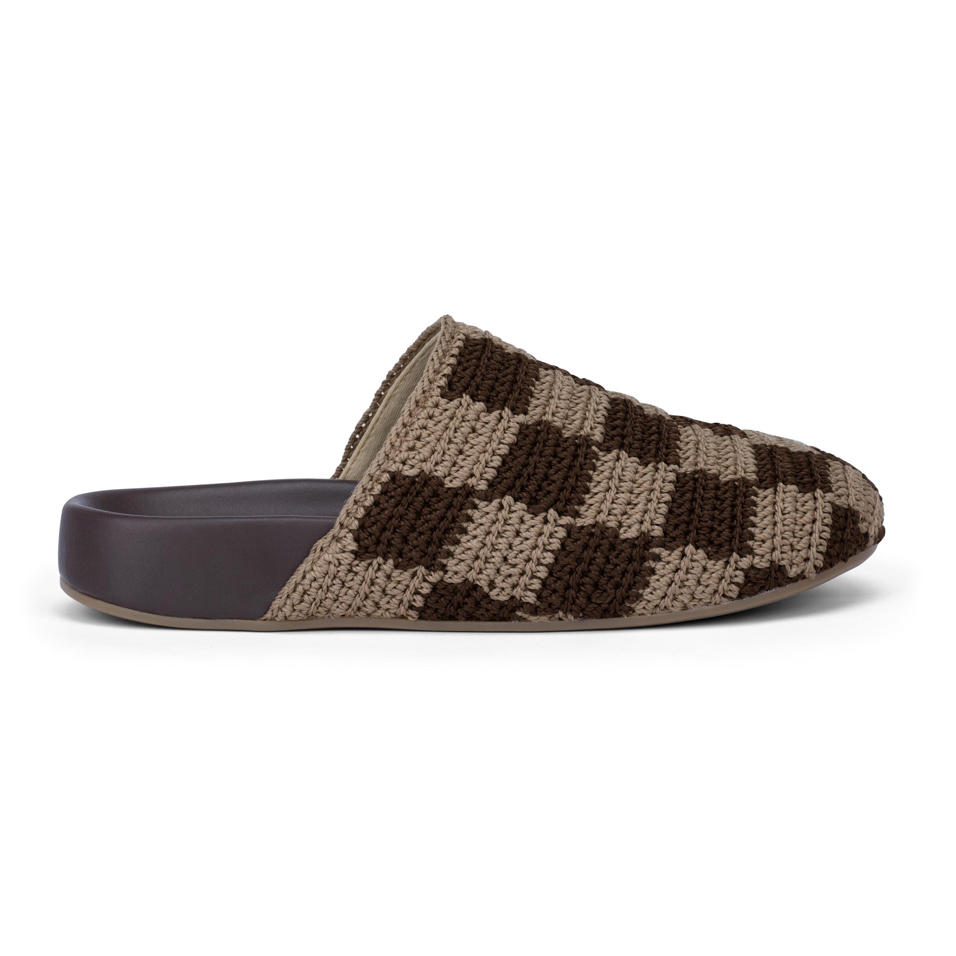 The Sak Bolinas Clog Crochet - Brown Check