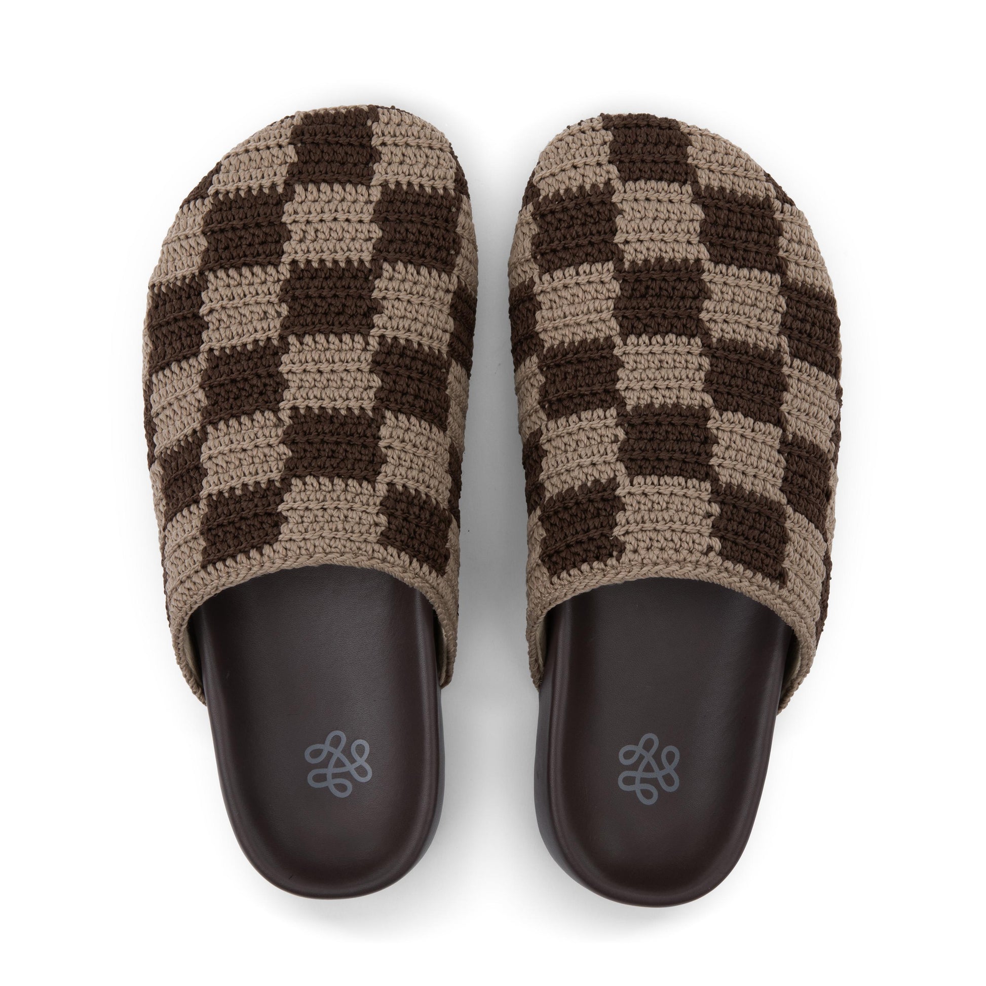 The Sak Bolinas Clog Crochet - Brown Check