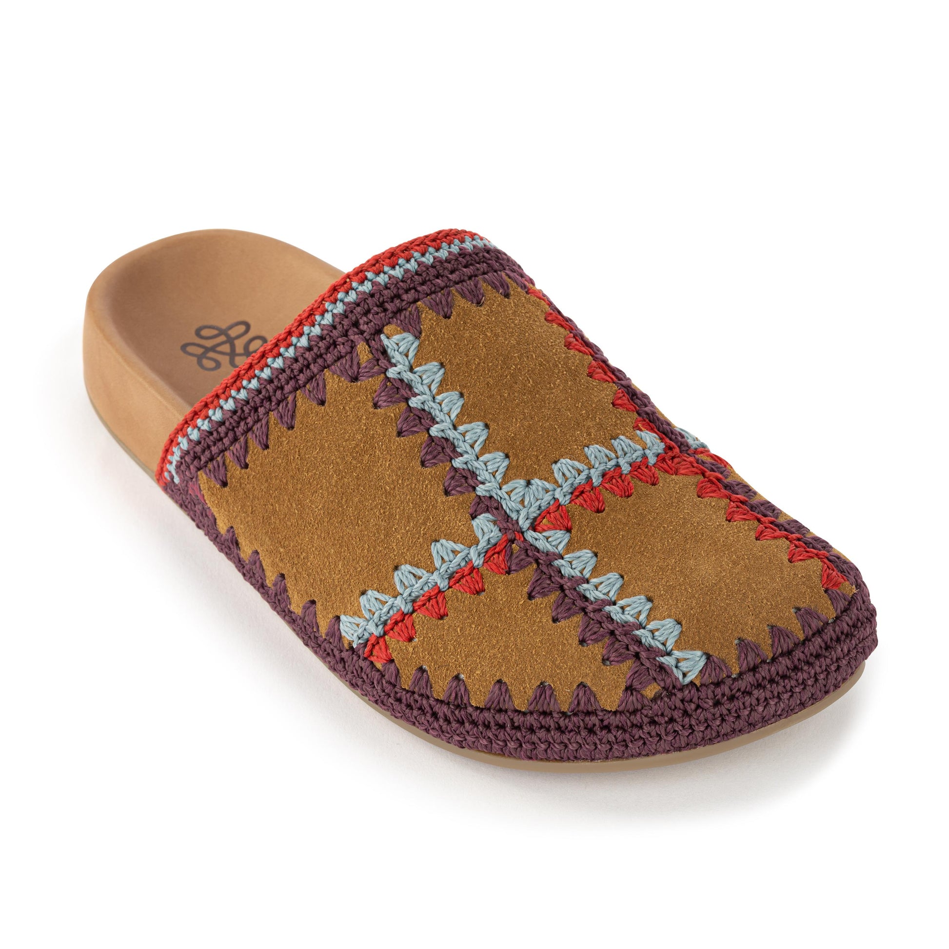The Sak Bolinas Clog Crochet - |Cedar Multi Patch|
