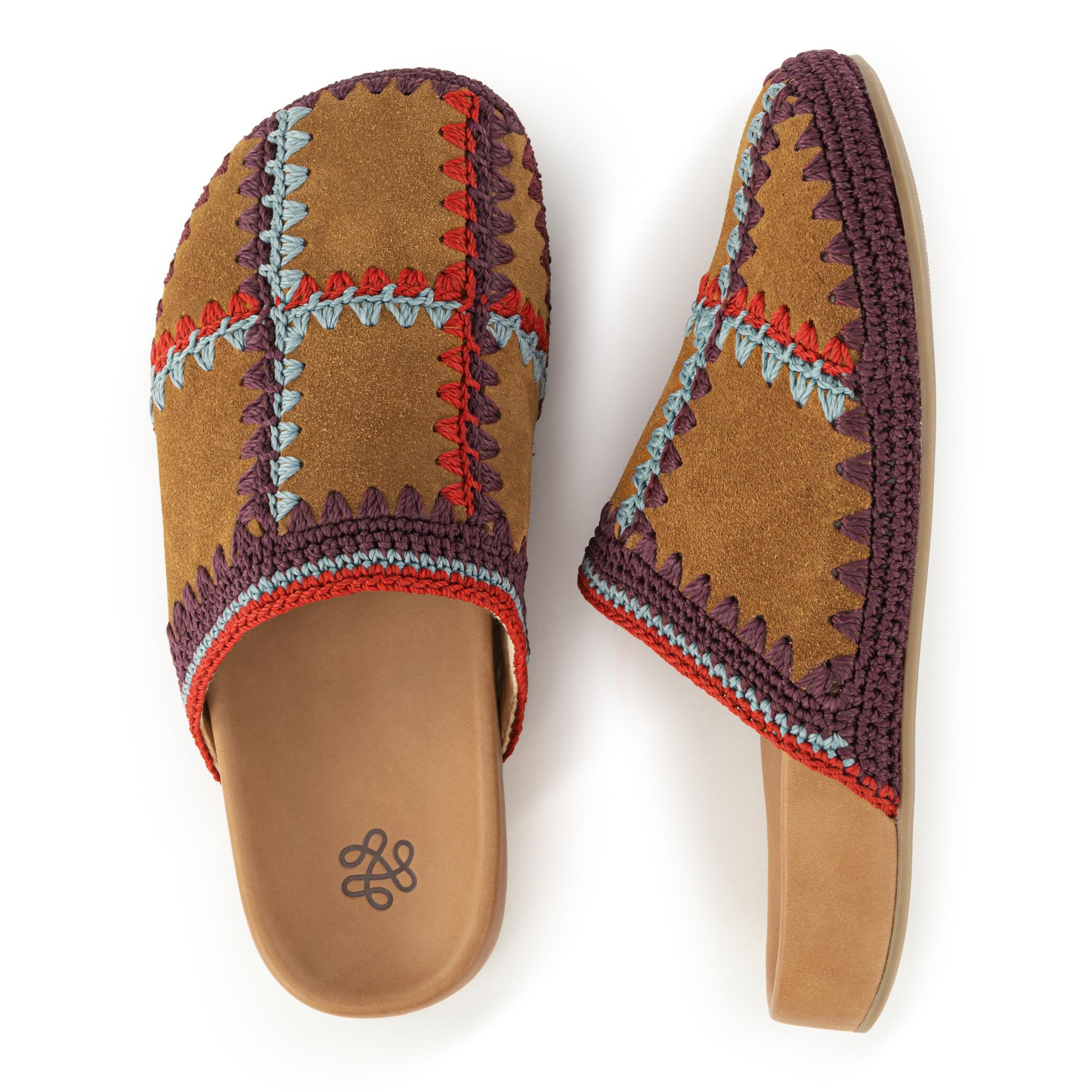 The Sak Bolinas Clog Crochet - |Cedar Multi Patch|