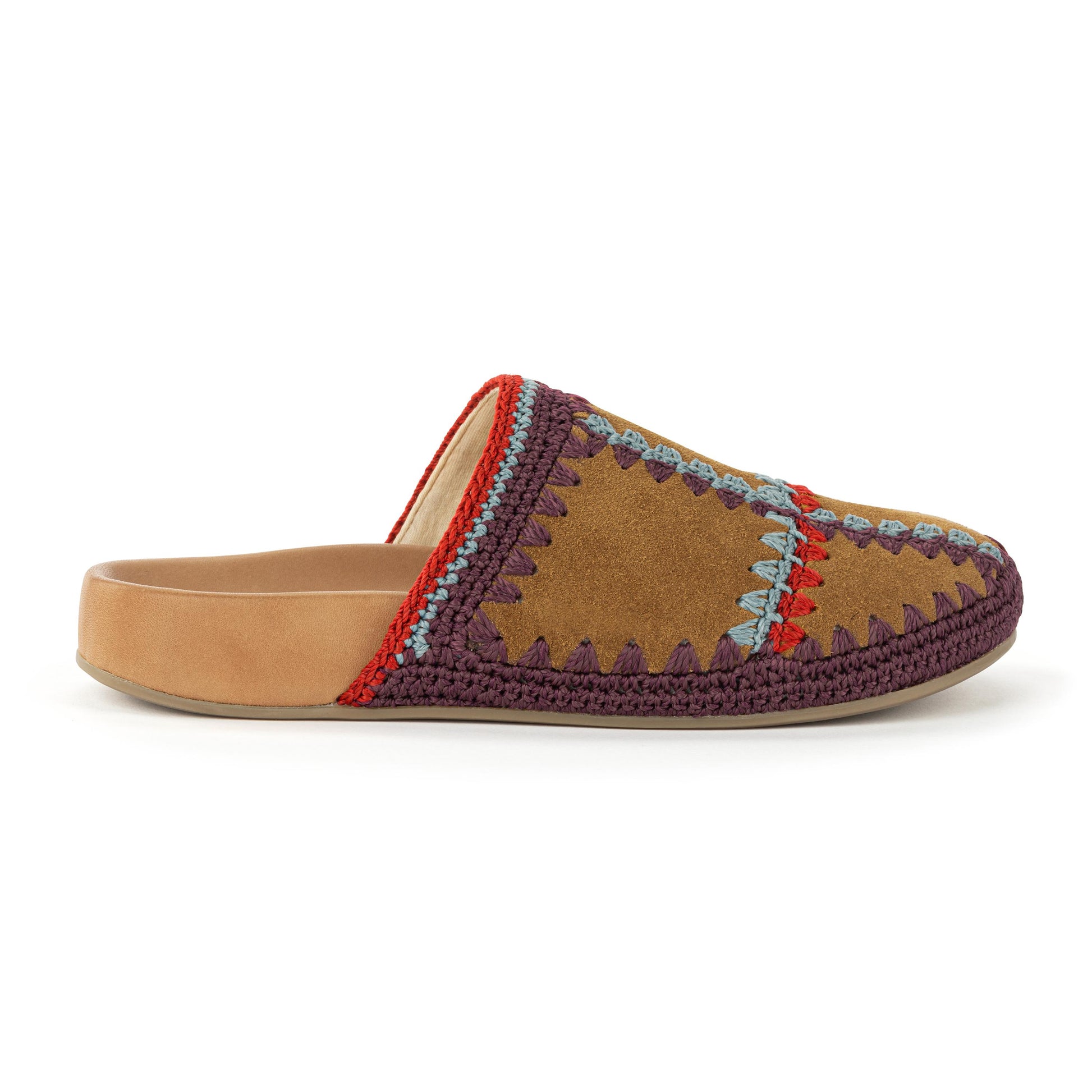 The Sak Bolinas Clog Crochet - |Cedar Multi Patch|
