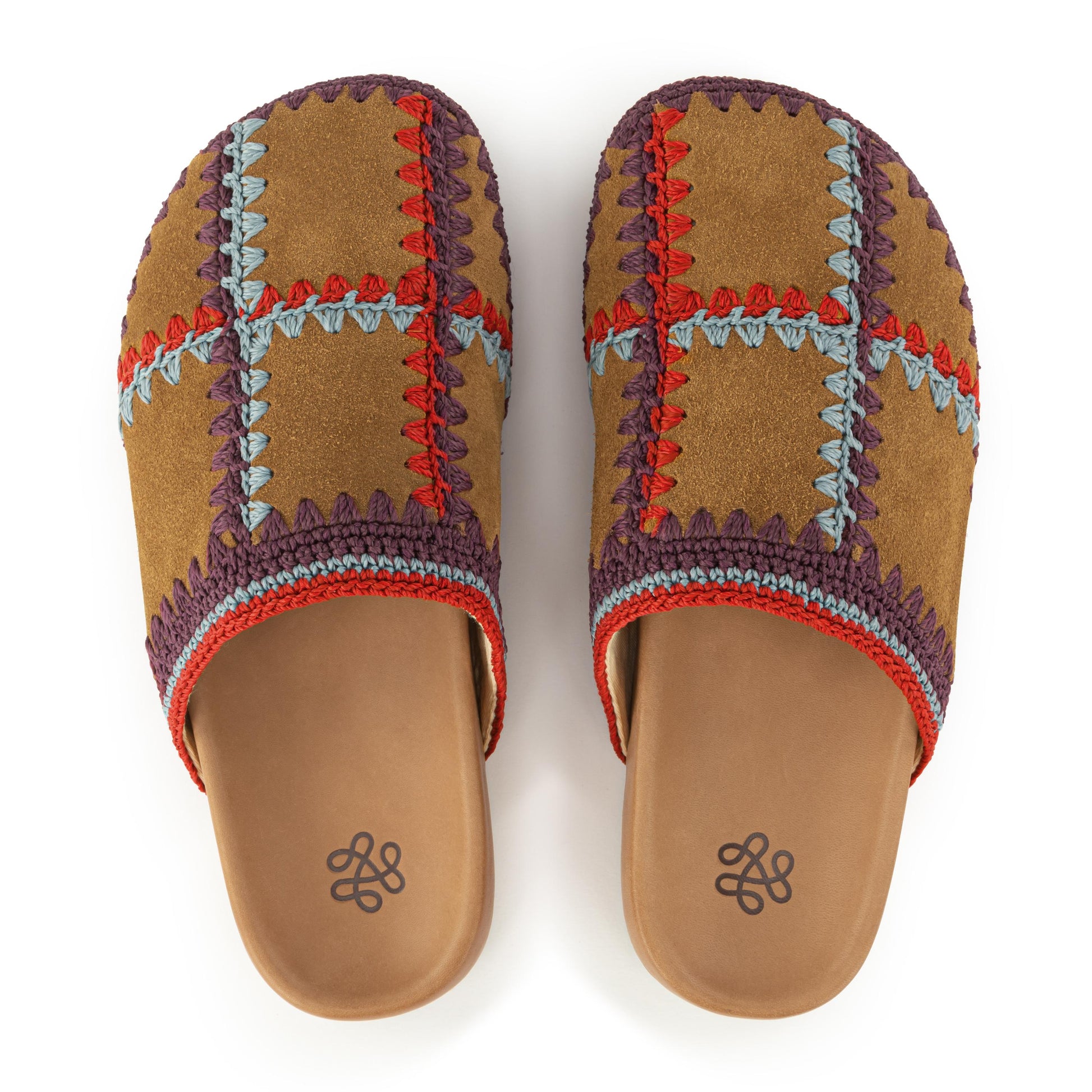 The Sak Bolinas Clog Crochet - |Cedar Multi Patch|