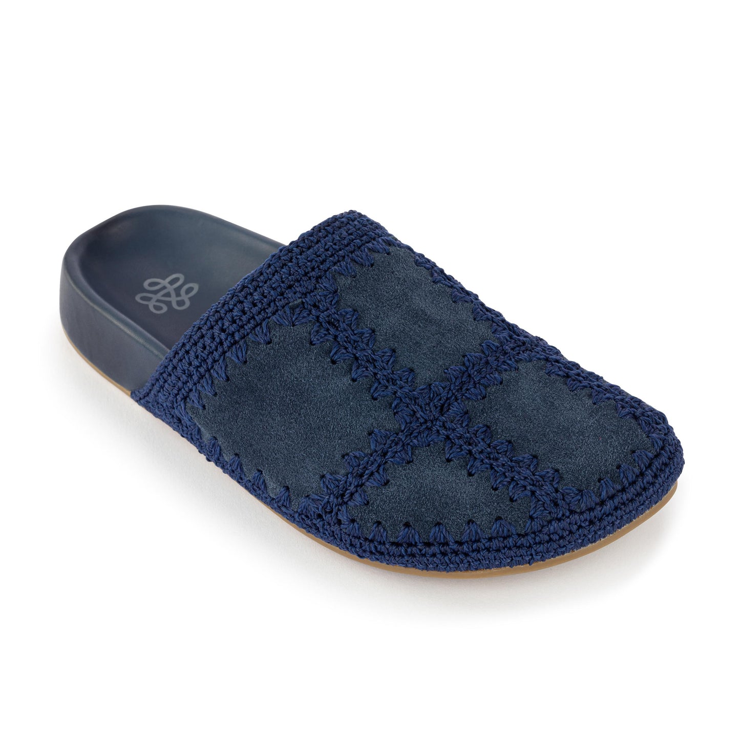 The Sak Bolinas Clog Crochet - Indigo Suede Patch