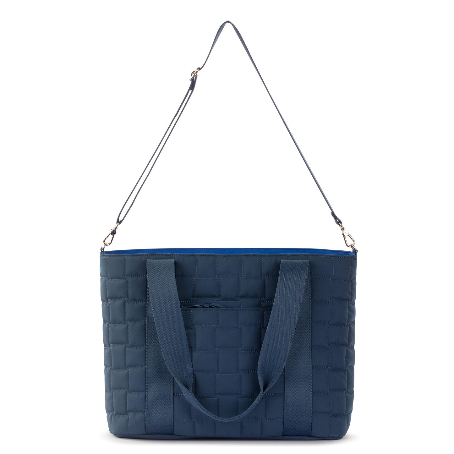 Sakroots Arlo Large Tote EcoTwill - Indigo Woven Quilted