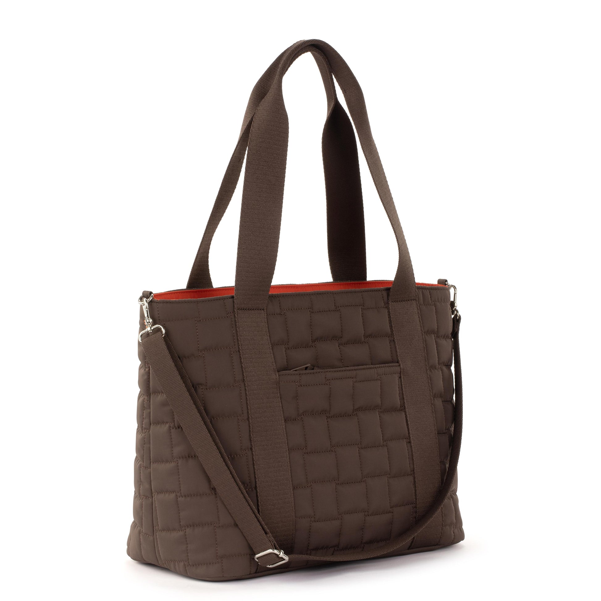Sakroots Arlo Large Tote EcoTwill - Mahogany Woven Quilted