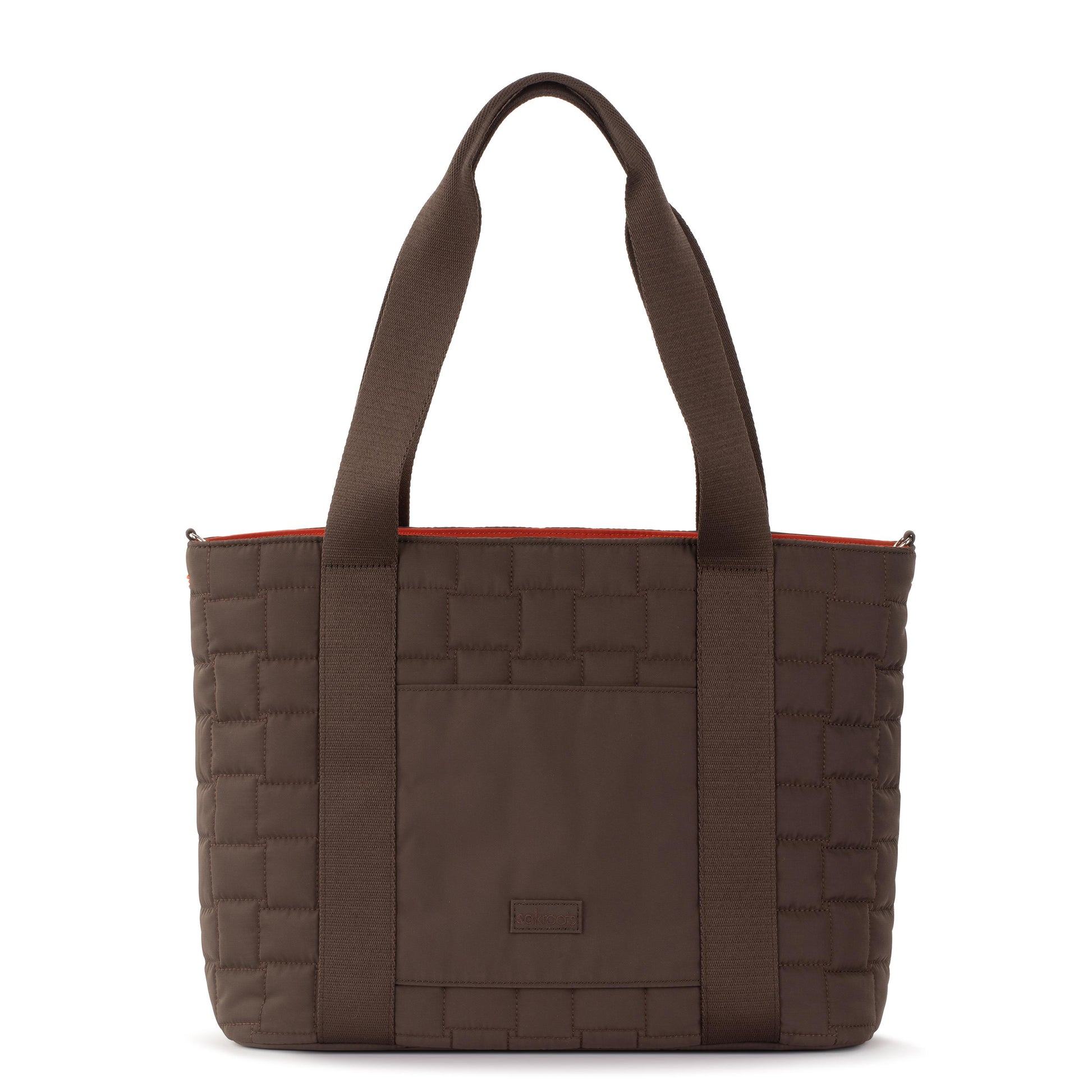 Sakroots Arlo Large Tote EcoTwill - Mahogany Woven Quilted